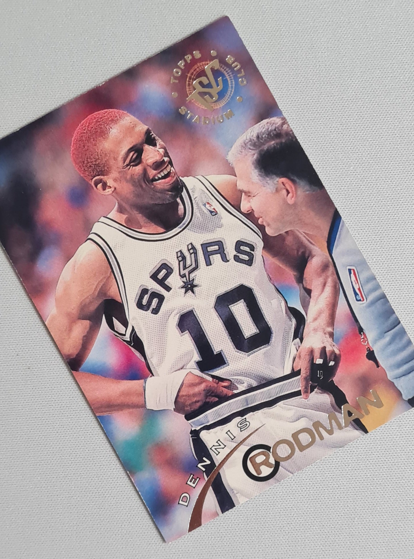 Dennis Rodman - 1994 Topps Stadium Club Basketball - NBA Spurs #72
