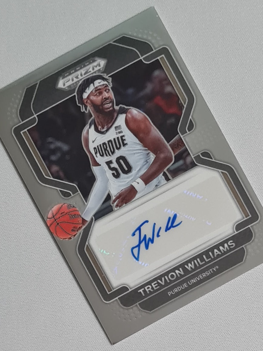 Trevion Williams - 2022 Panini Prizm Draft Picks - Purdue University #DP-TWI /Auto