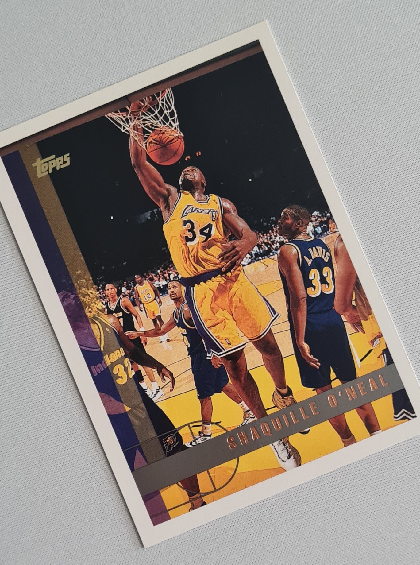 Shaquille O'Neal - 1997 Topps Complete NBA Record L.A. Lakers #108