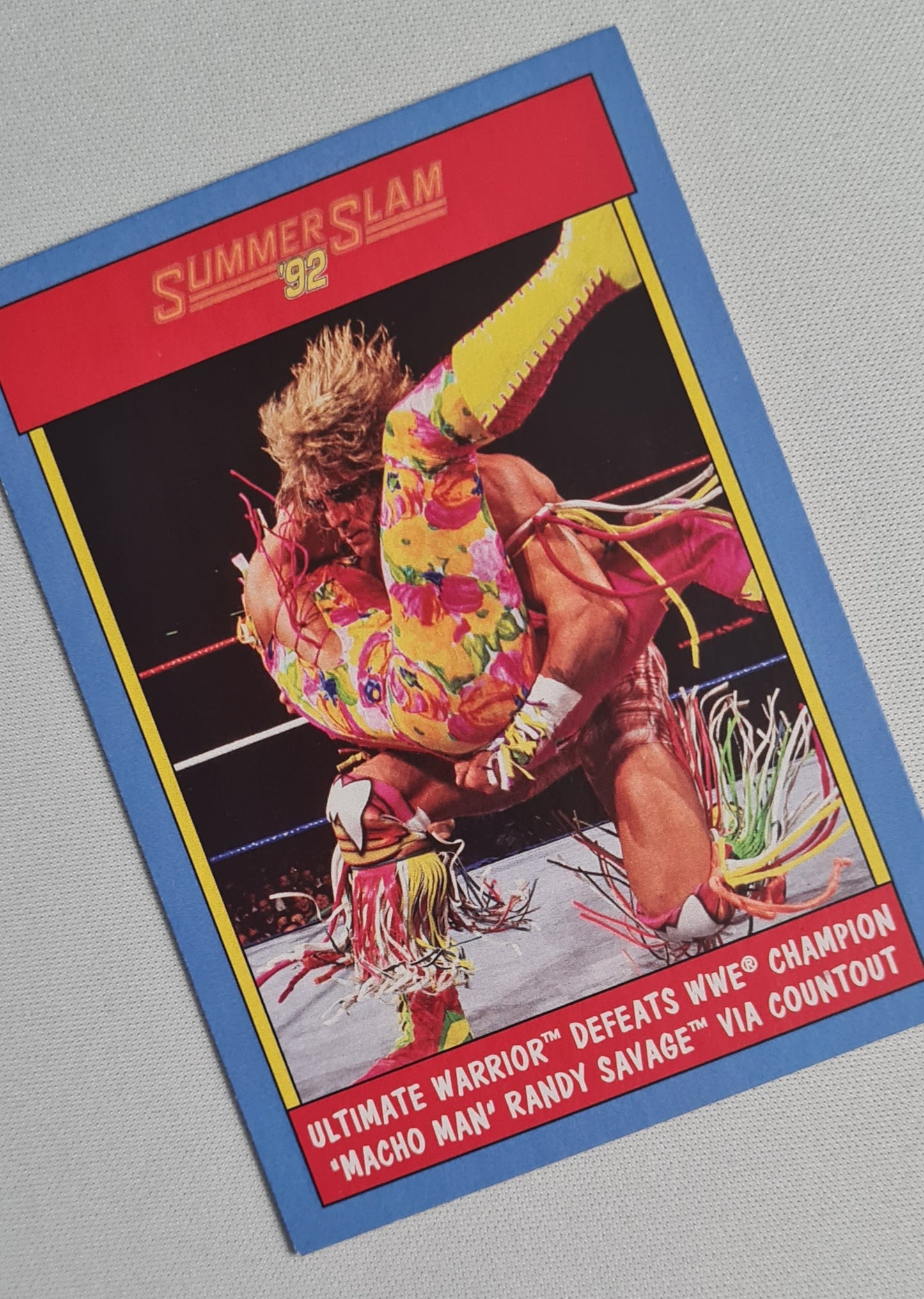 Ultimate Warrior - 2017 Topps WWE SummerSlam 1992 Matches #9