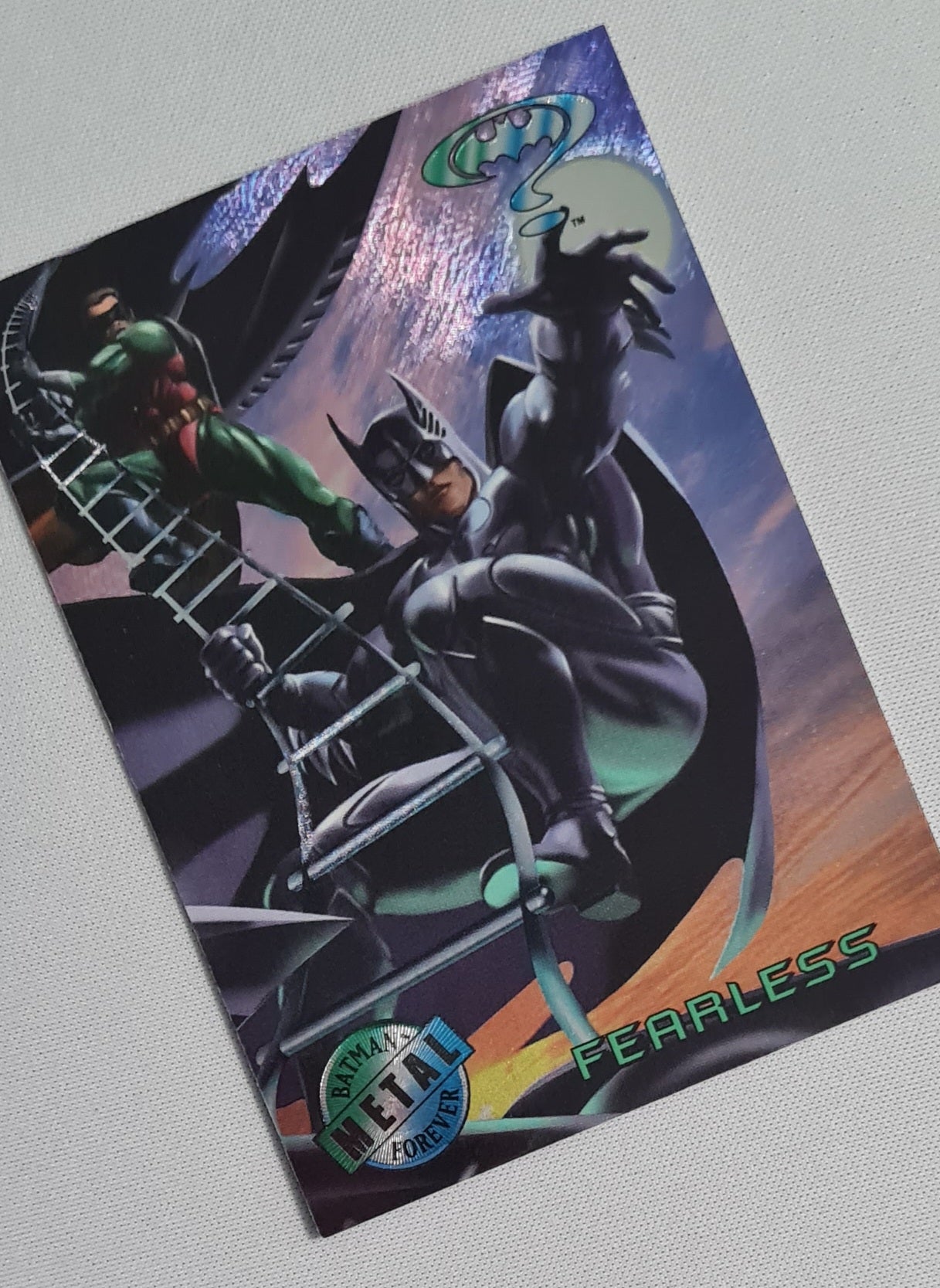 Batman - 1995 Fleer Batman Metal Forever Fearless DC #92