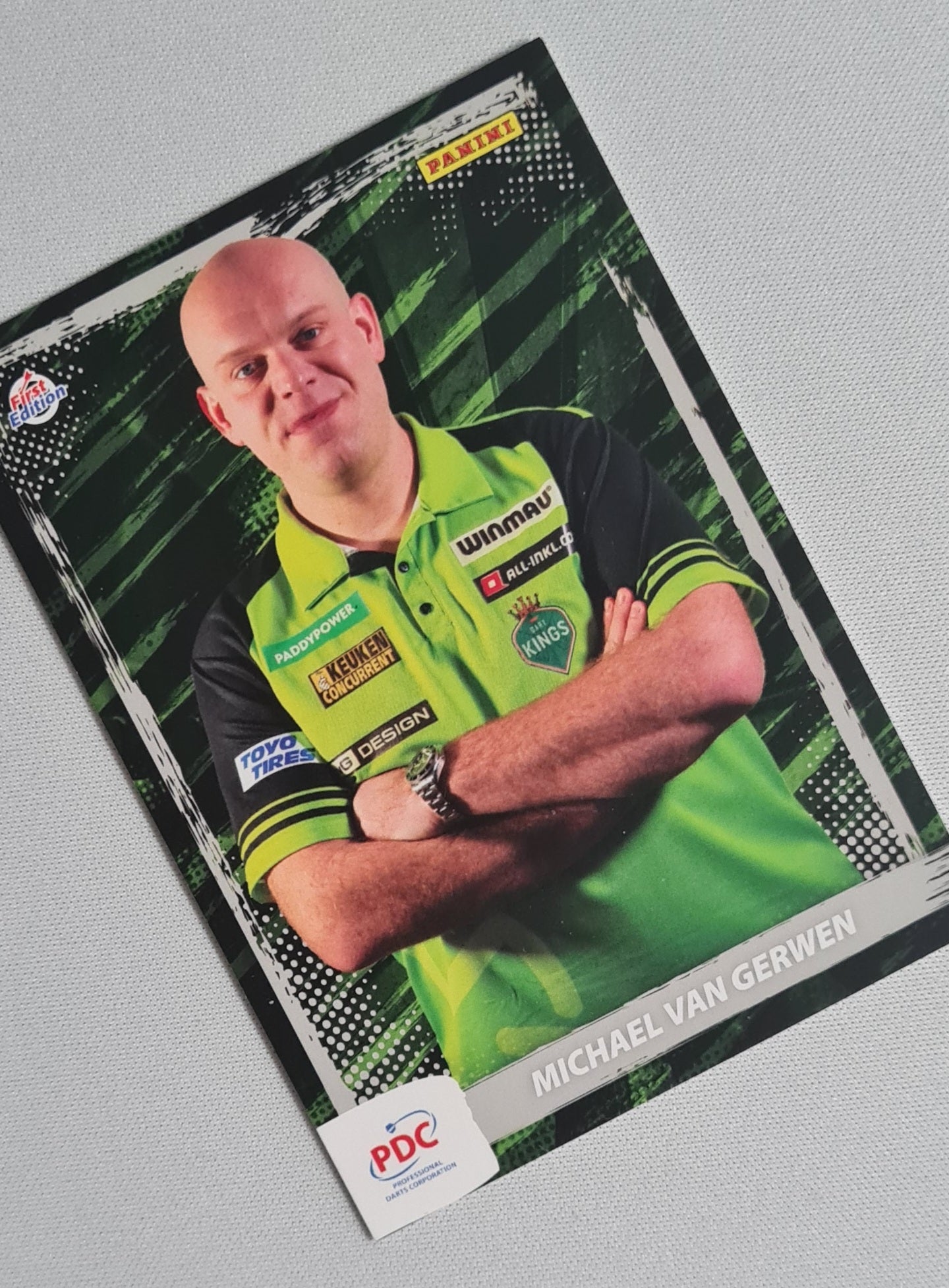 Michael van Gerwen - 2024 Panini PDC World Championship Darts "Mighty Mike" Netherlands #PDC-51