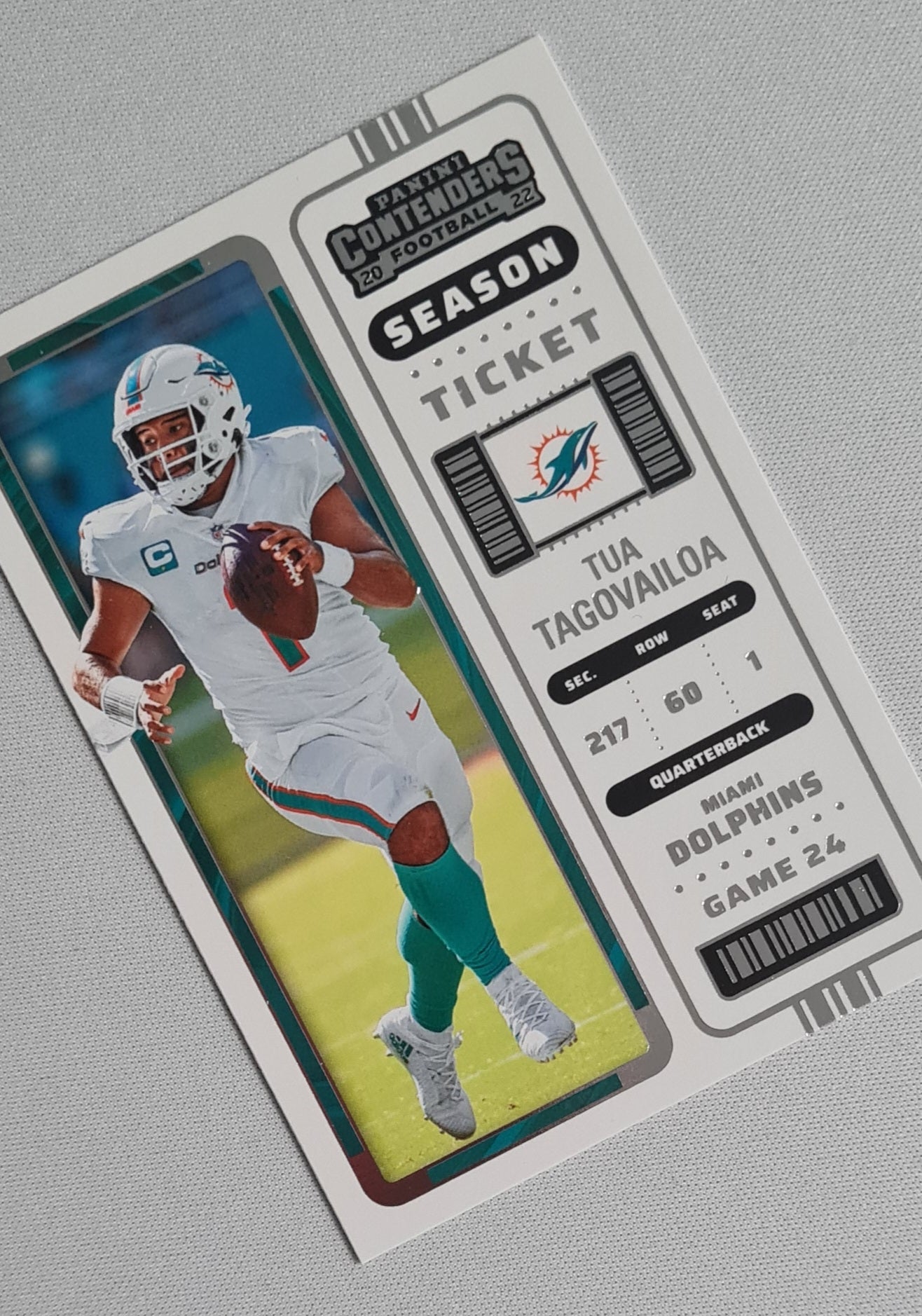 Tua Tagovailoa - 2022 Panini Contenders Football NFL Miami Dolpins Season Ticket #79