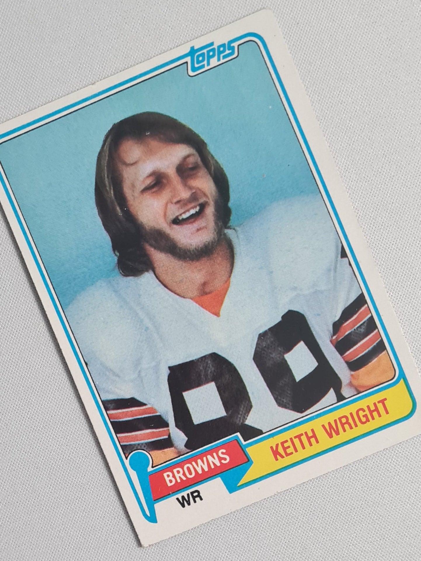 Keith Wright - 1981 Topps NFL Cleveland Browns #478