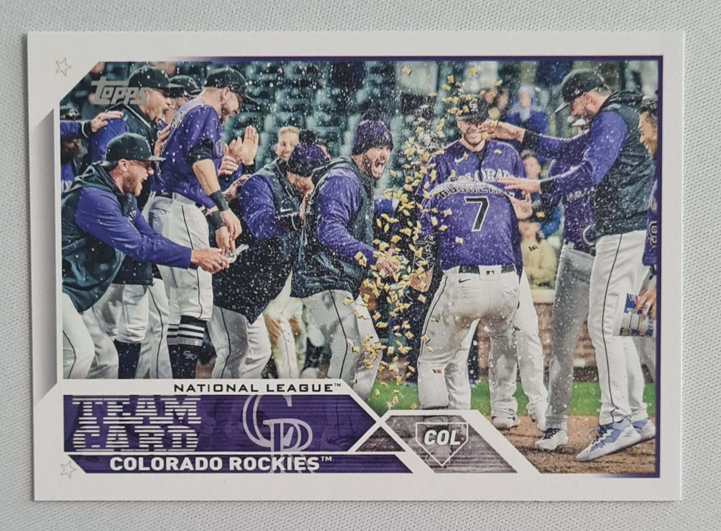 Colorado Rockies - 2023 Topps National League MLB Team Card Baseball #445