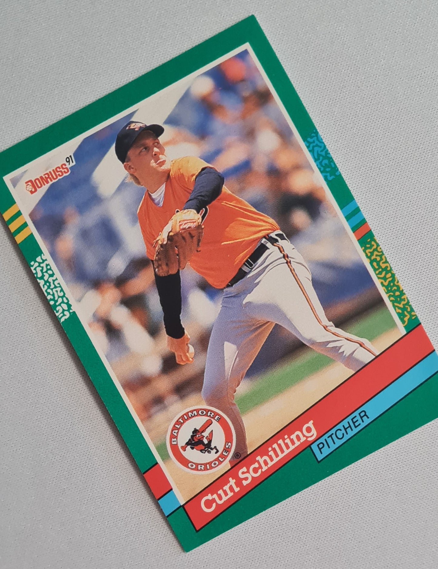 Curt Schilling - 1990 Donruss Leaf MLB Baseball Baltimore Orioles Pitcher #556