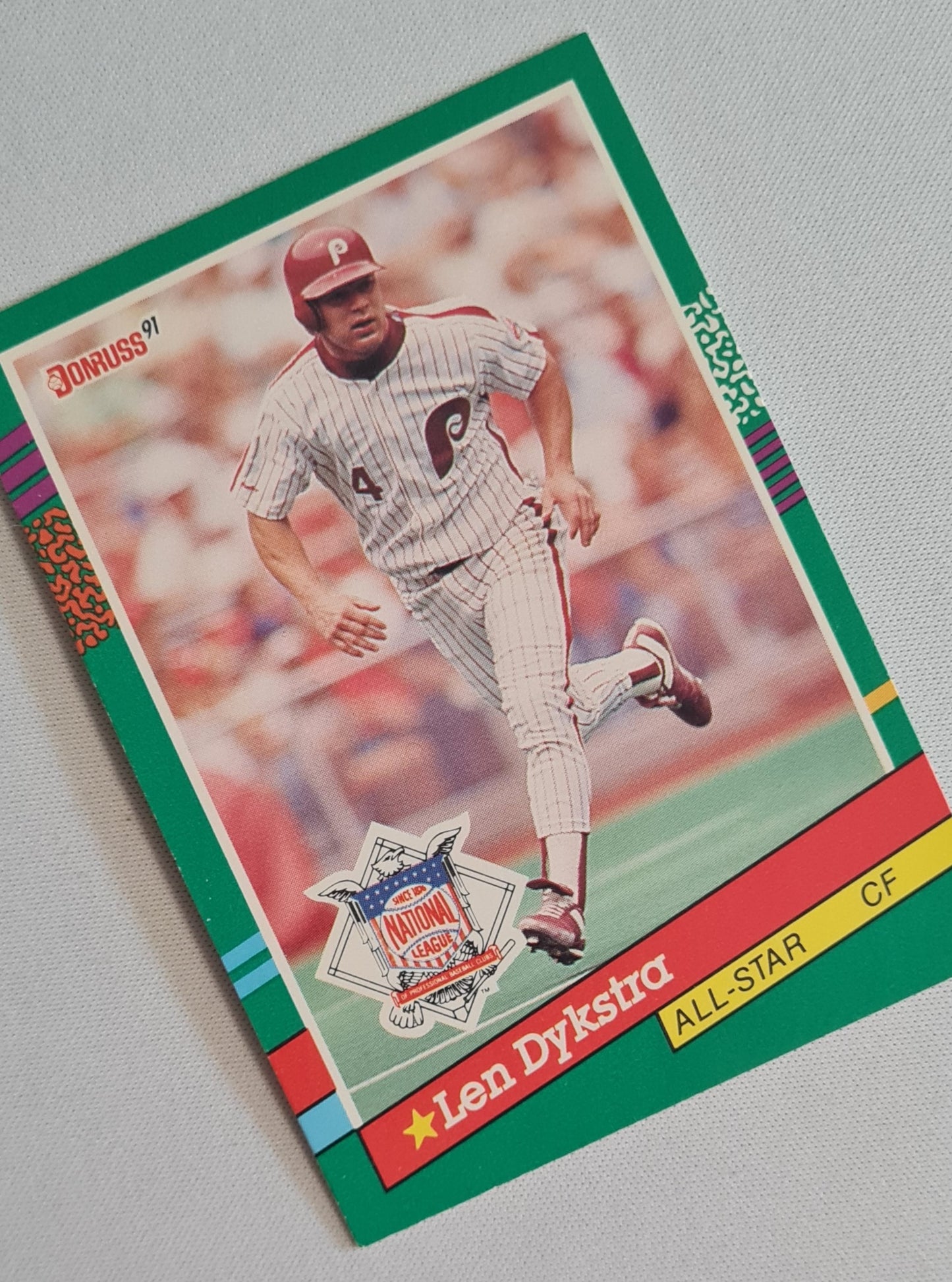 Len Dykstra - 1990 Donruss Leaf MLB Baseball Phillies #434