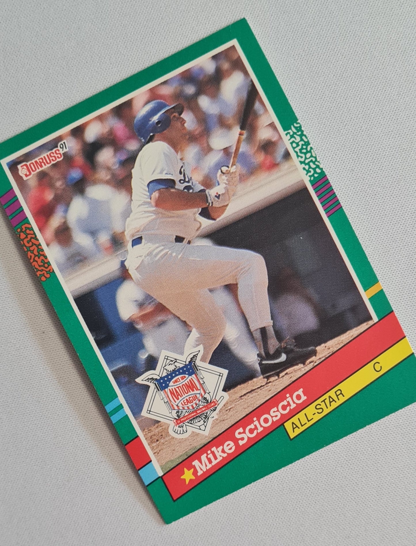 Mike Scioscia - 1990 Donruss Leaf MLB Baseball L.A. Dodgers #436