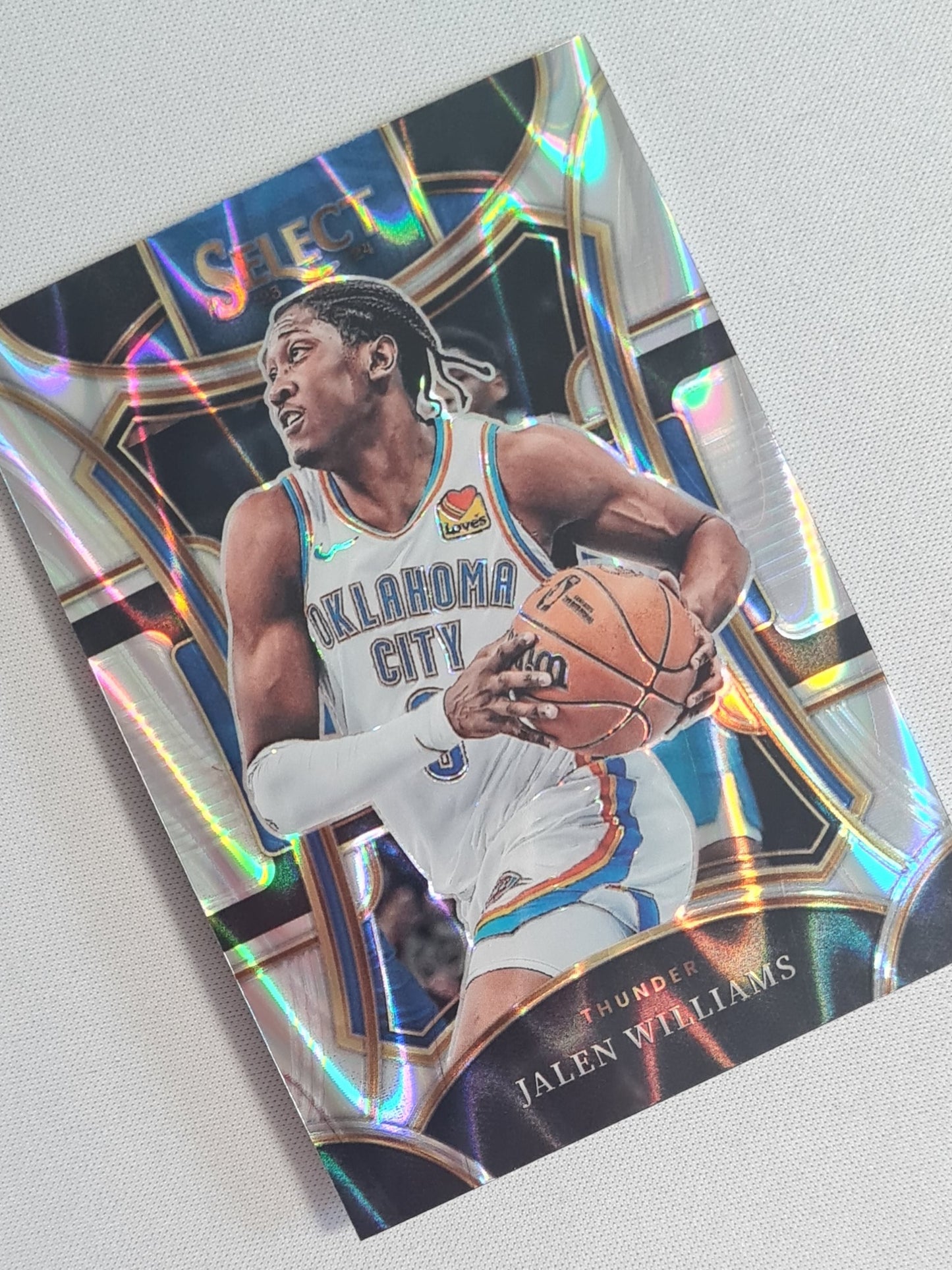 Jalen Williams - 2023/24 Panini Select Basketball NBA Oklahoma City Thunder #392 Prizm Mezzanine Tectonic