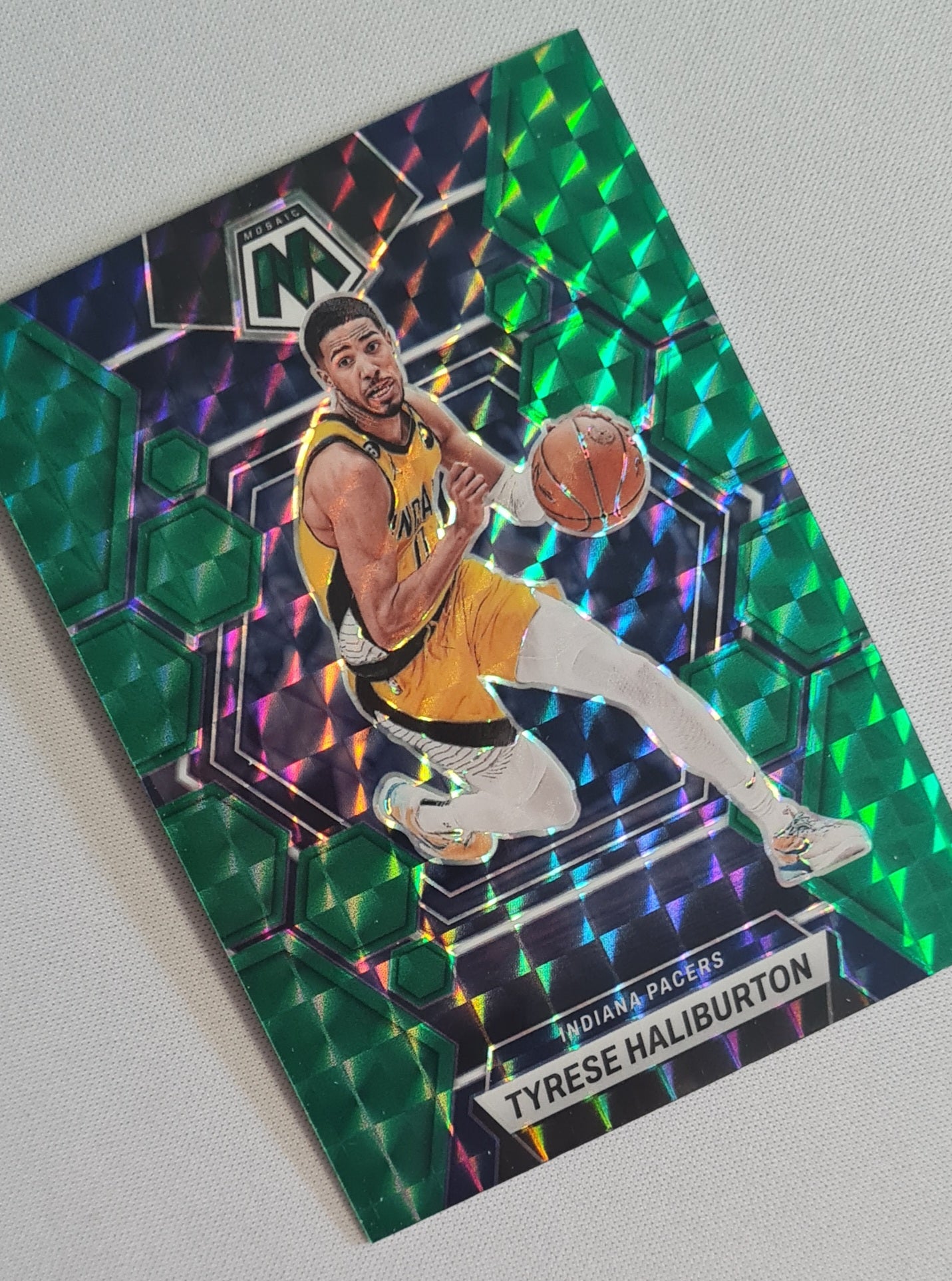 Tyrese Haliburton 2022/23 Panini Mosaic Basketball NBA Indiana Pacers #162 Green Mosaic