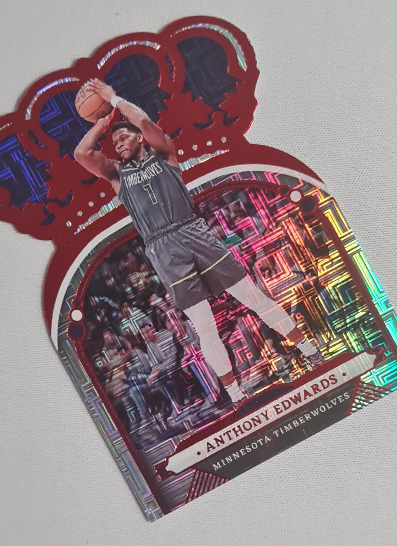 Anthony Edwards - 2022/23 Panini Crown Royale Asia Red #70 Minnesota Timberwolves