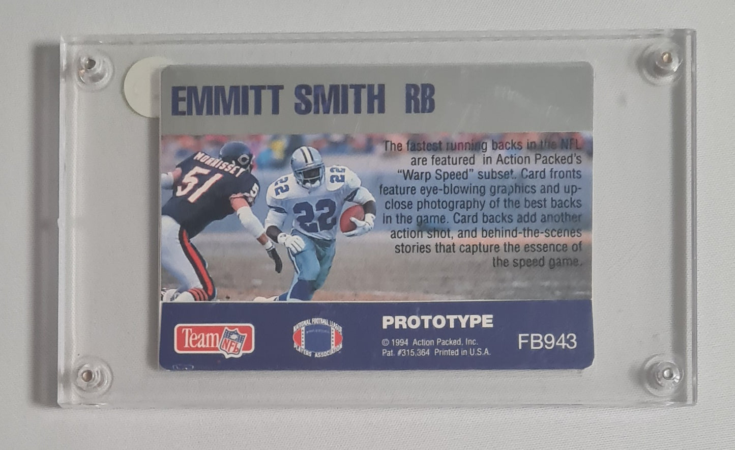 Emmit Smith - 1994 Prototype Team NFL Dallas Cowboys RB #FB943