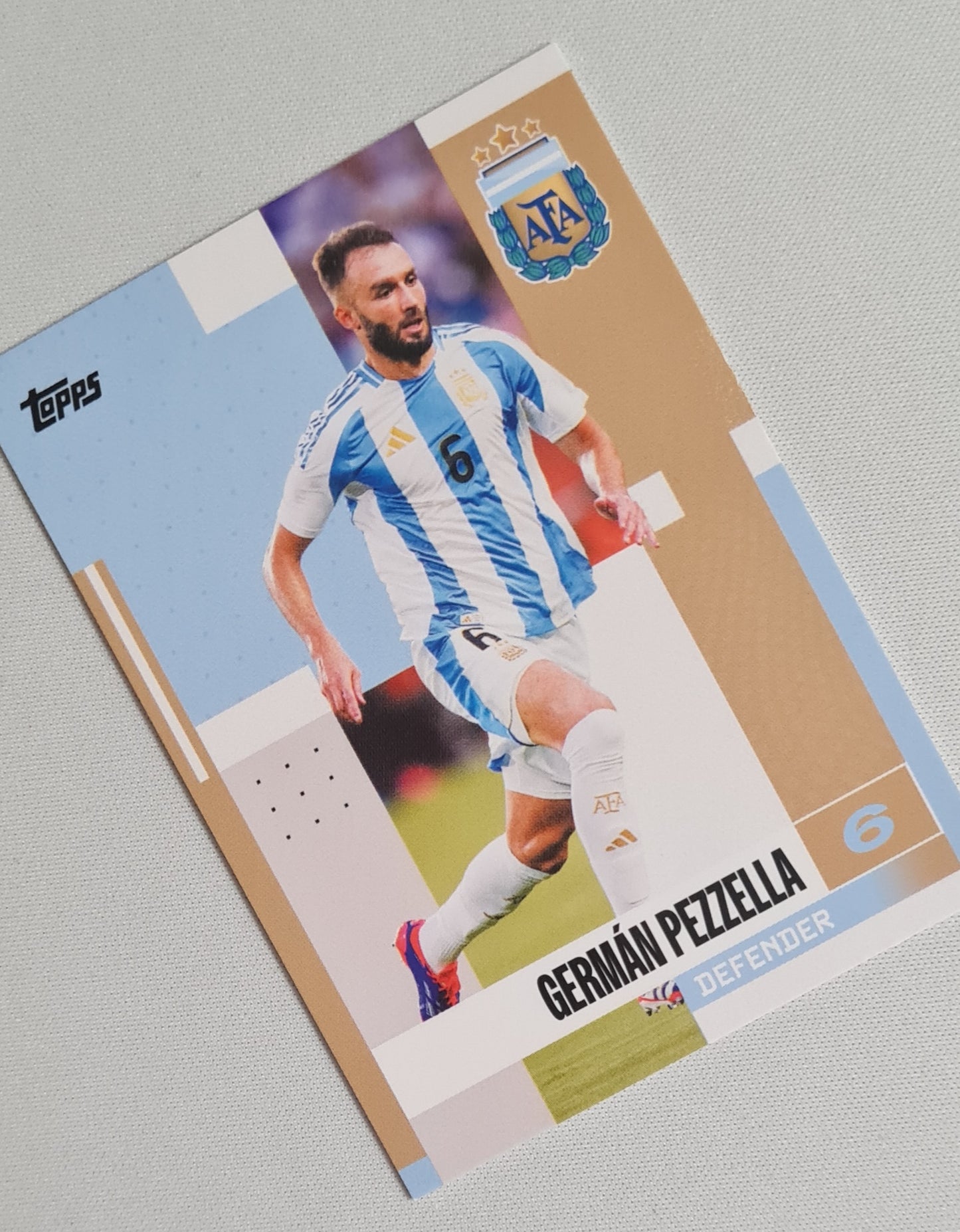 German Pezzella - 2024 Topps Official National Team Product AFA Argentina #13