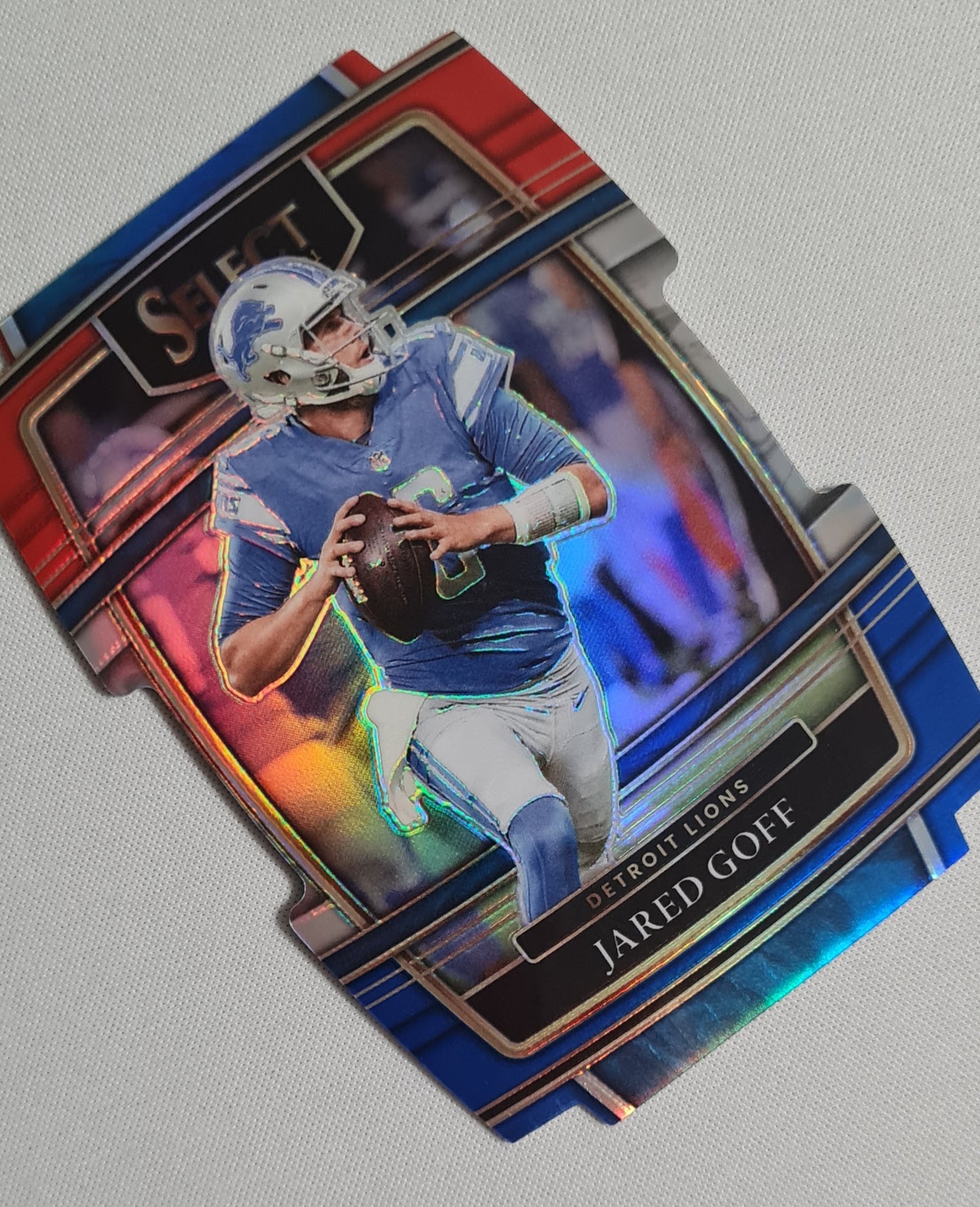 Jared Goff - 2021 Panini Select Football NFL Lions #13 Tri Color Die-Cut