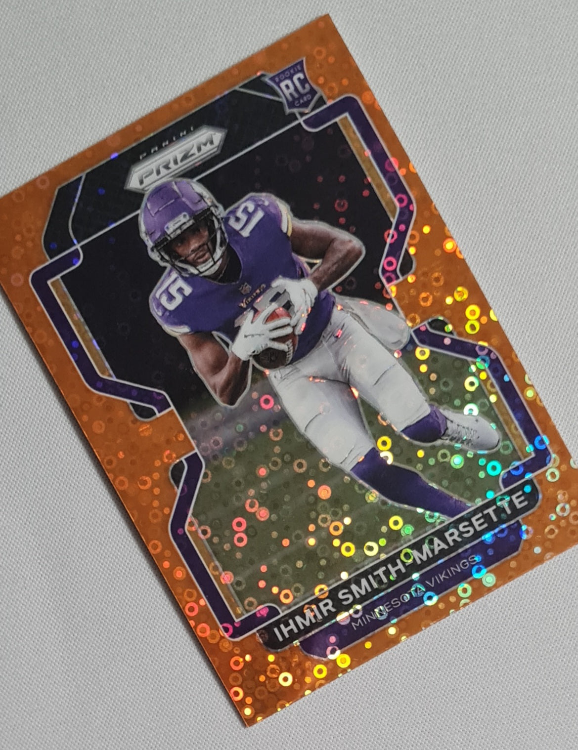 Ihmir Smith-Marsette - 2021 Panini Prizm Football NFL Vikings #372 Orange Disco Prizm