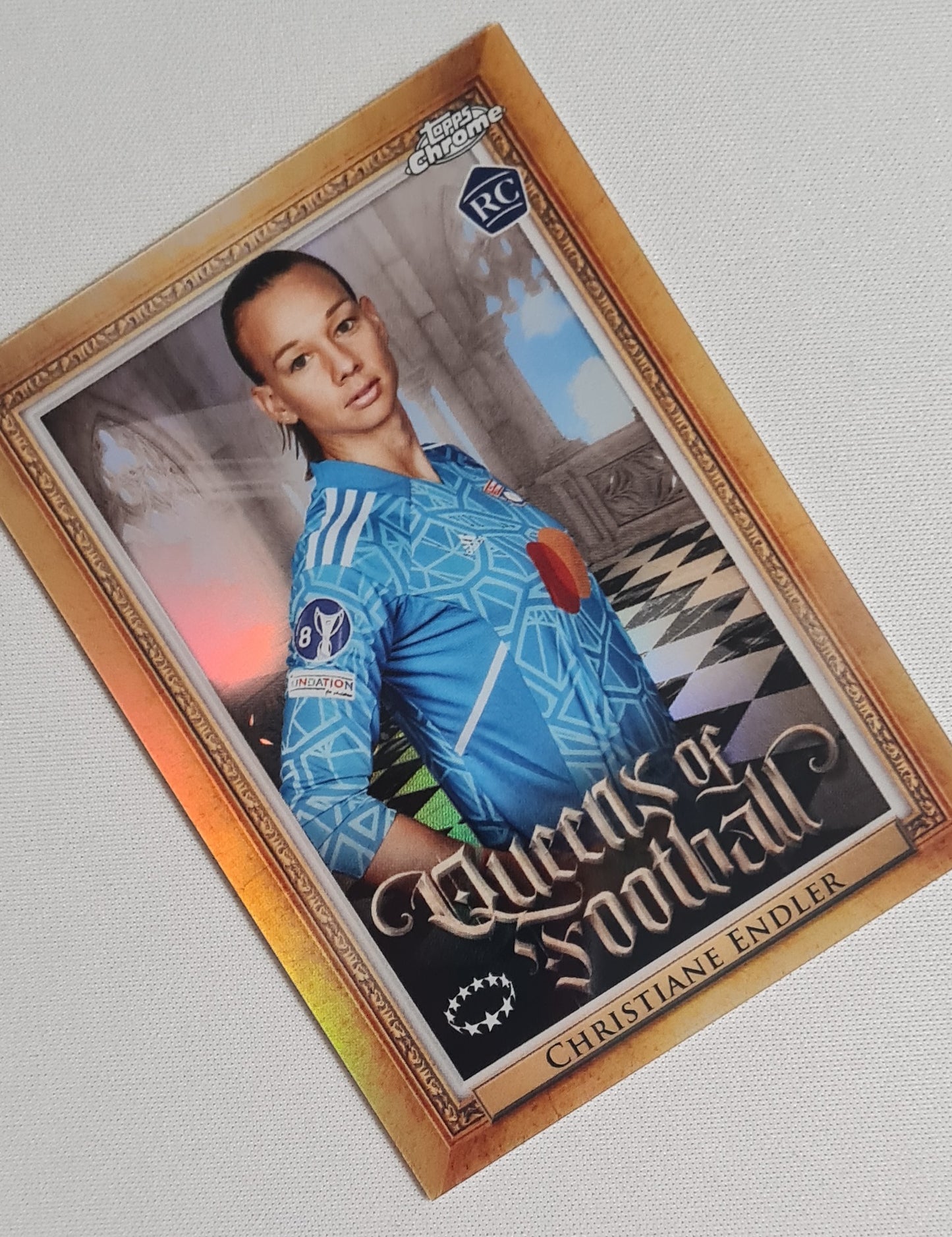 Christiane Endler - 2023 Topps Chrome - Queens of Football - Olympique Lyonnais (RC) #Q1