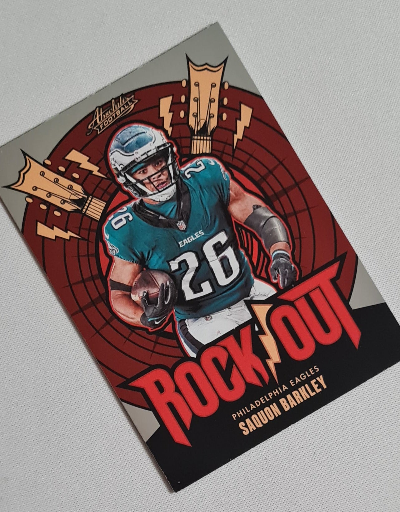Saquon Barkley - 2024 Panini Absolute Football NFL Philadelpia Eagles -Rock Out- #RO-SBY