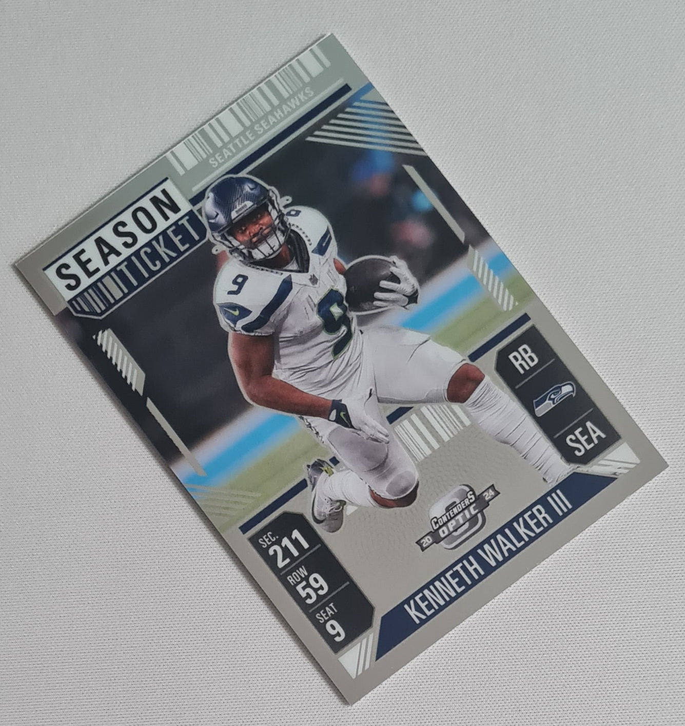 Kenneth Walker III - 2024 Panini Contenders Optic Football NFL Season Ticket Seattle Seahawks #51
