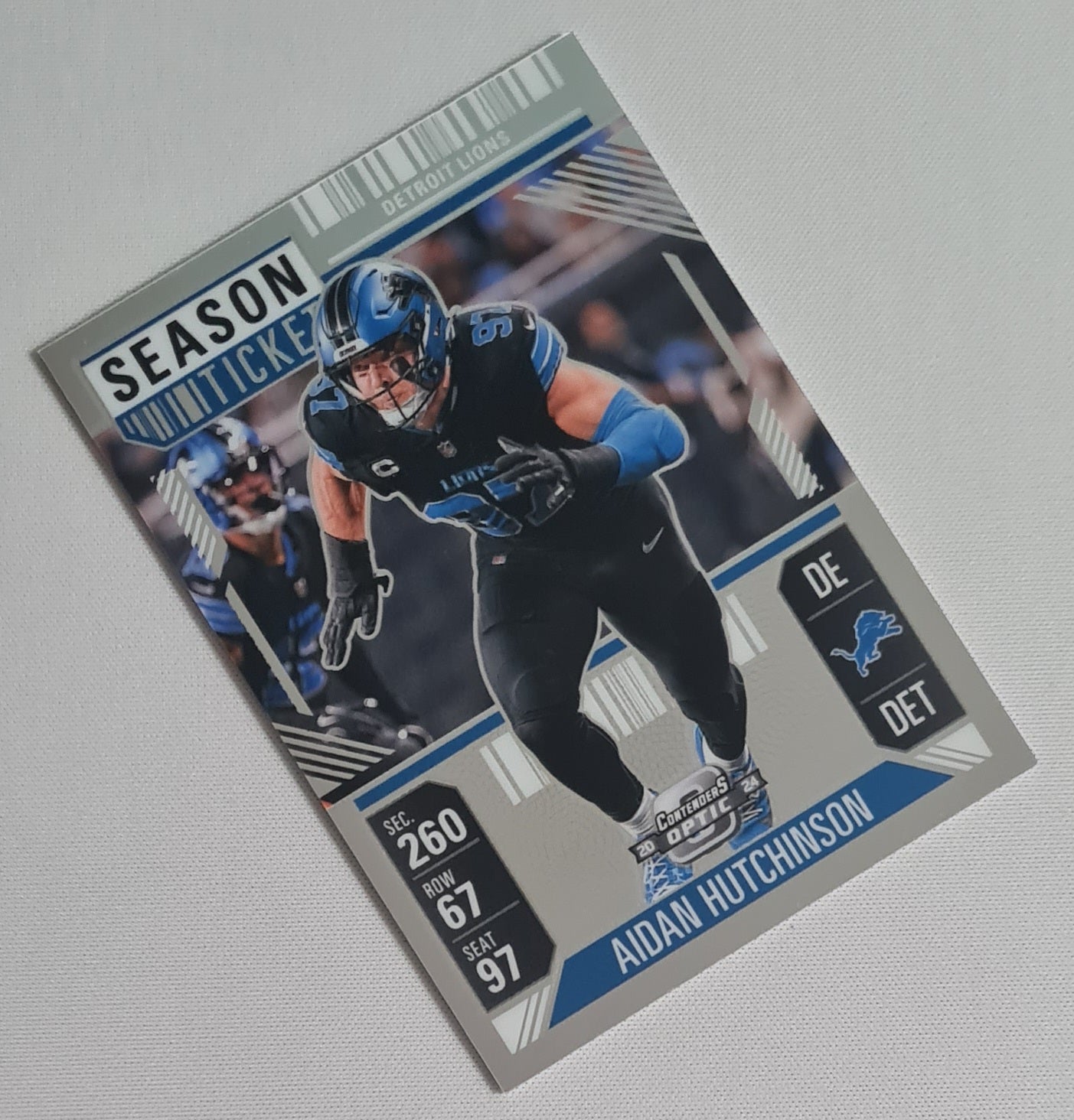 Aidan Hutchinson - 2024 Panini Contenders Optic Football NFL Season Ticket Detroit Lions #17