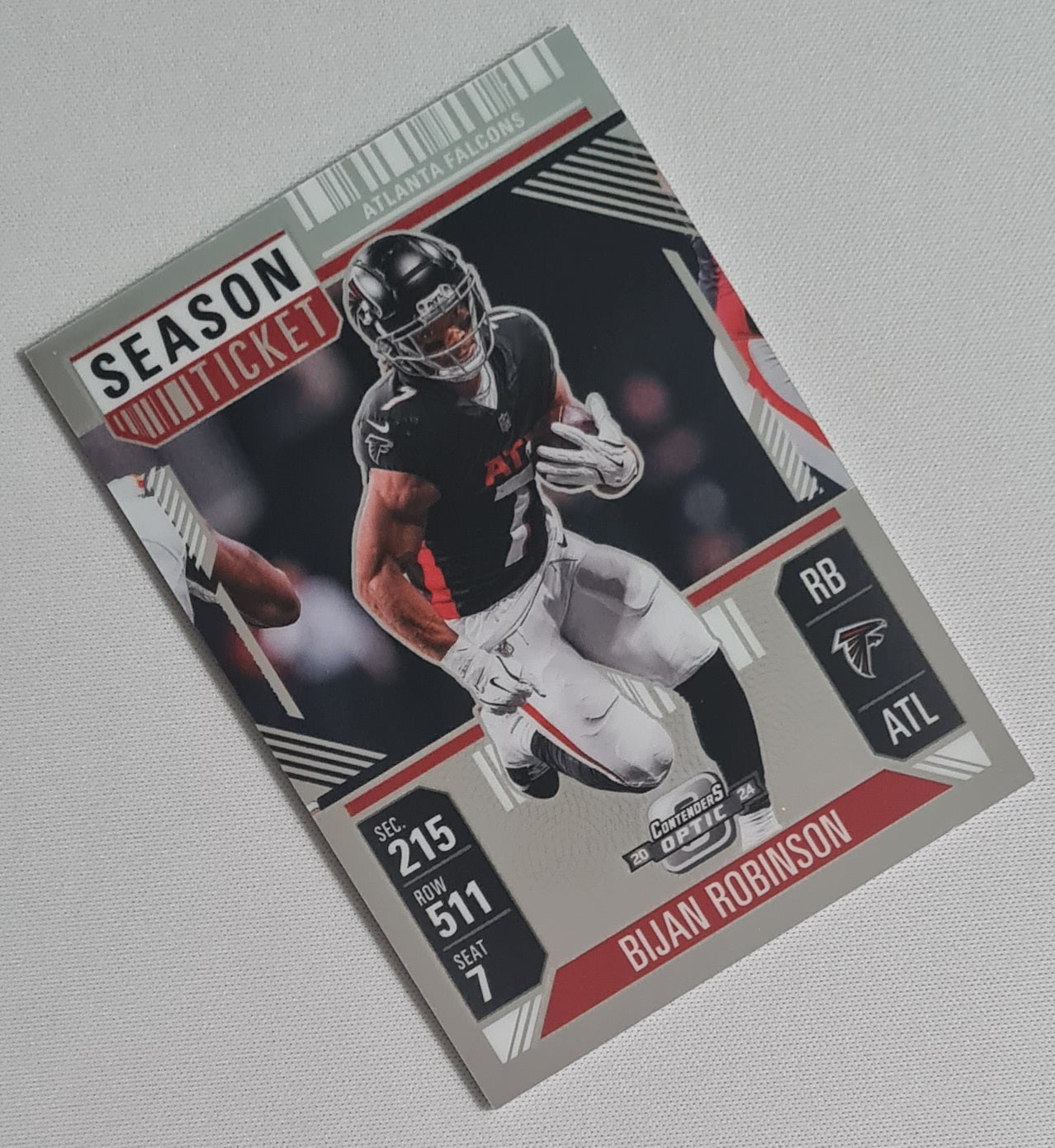 Bijan Robinson - 2024 Panini Contenders Optic Football NFL Season Ticket Atlanta Falcons #4