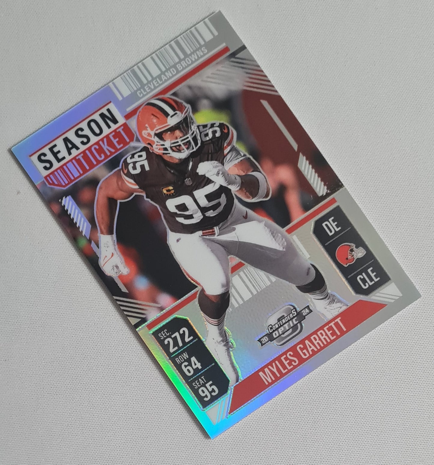 Myles Garrett - 2024 Panini Contenders Optic Football NFL Cleveland Browns Season Ticket #12