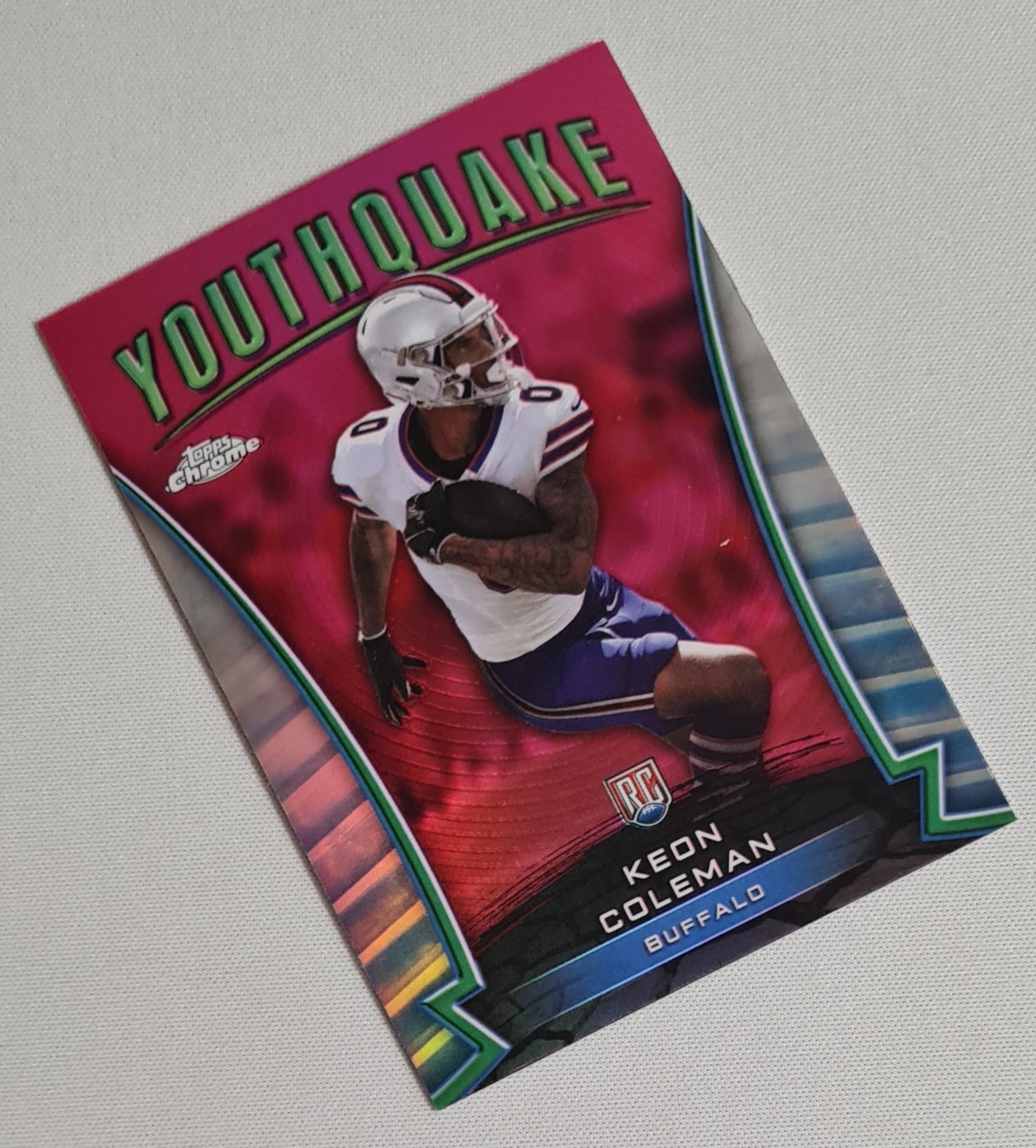 Keon Coleman - 2024 Topps Chrome YouthQuake NFL Buffalo (RC) #Y-21