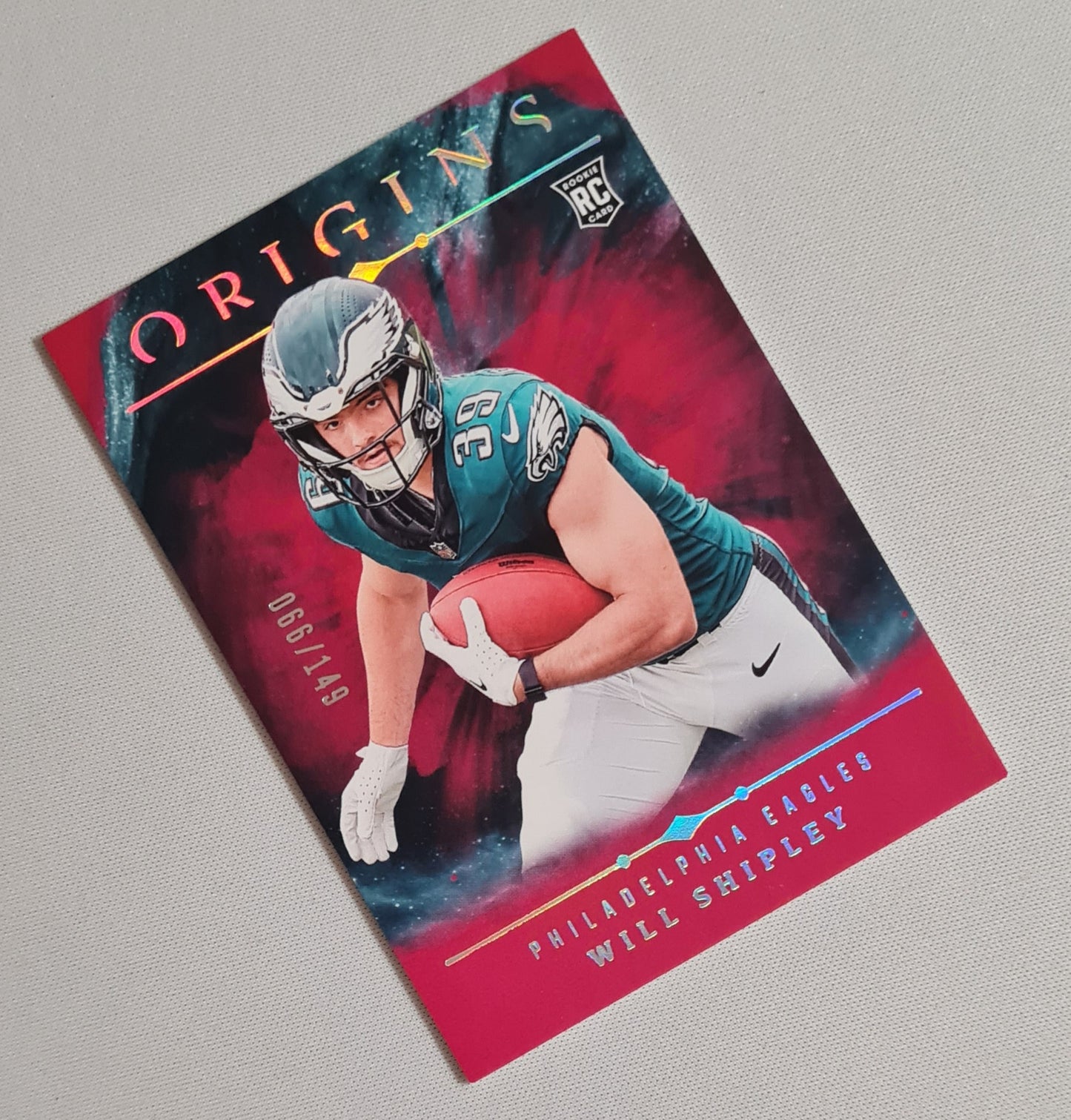 Will Shipley - 2024 Panini Origins Football NFL Eagles (RC) #126 Red /149