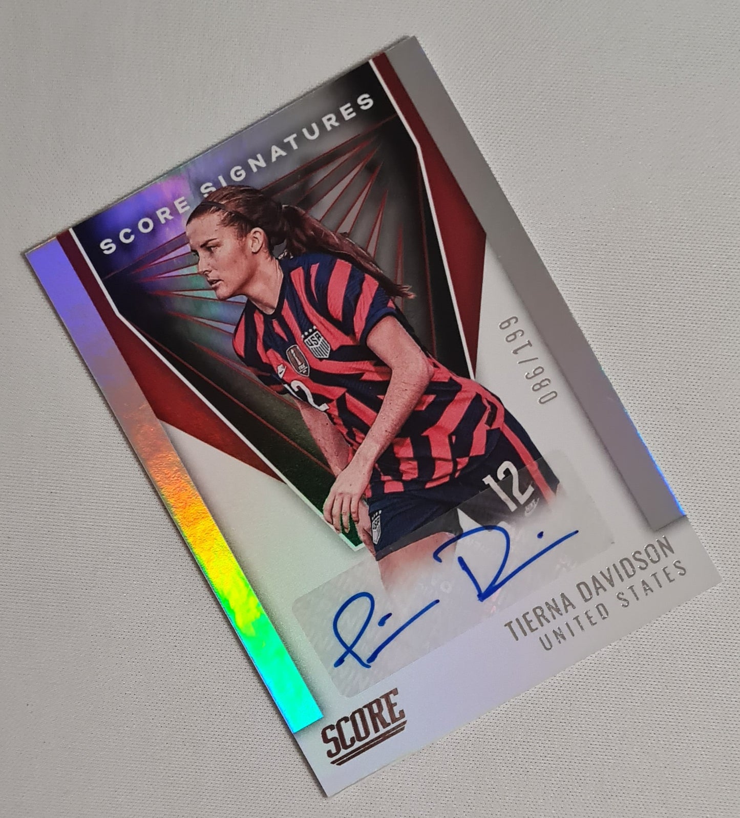 Tierna Davidson - 2021/22 Panini Score Soccer National Team USA (FIFA) Score Signatures #SS-TD /199 Autograph