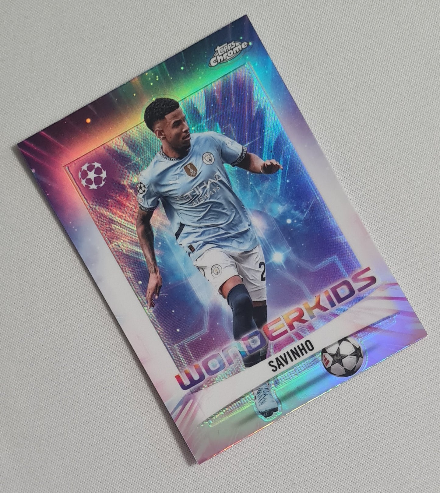 Savinho - 2025 Topps Chrome Wonderkids Manchester City (CL) #WK-17