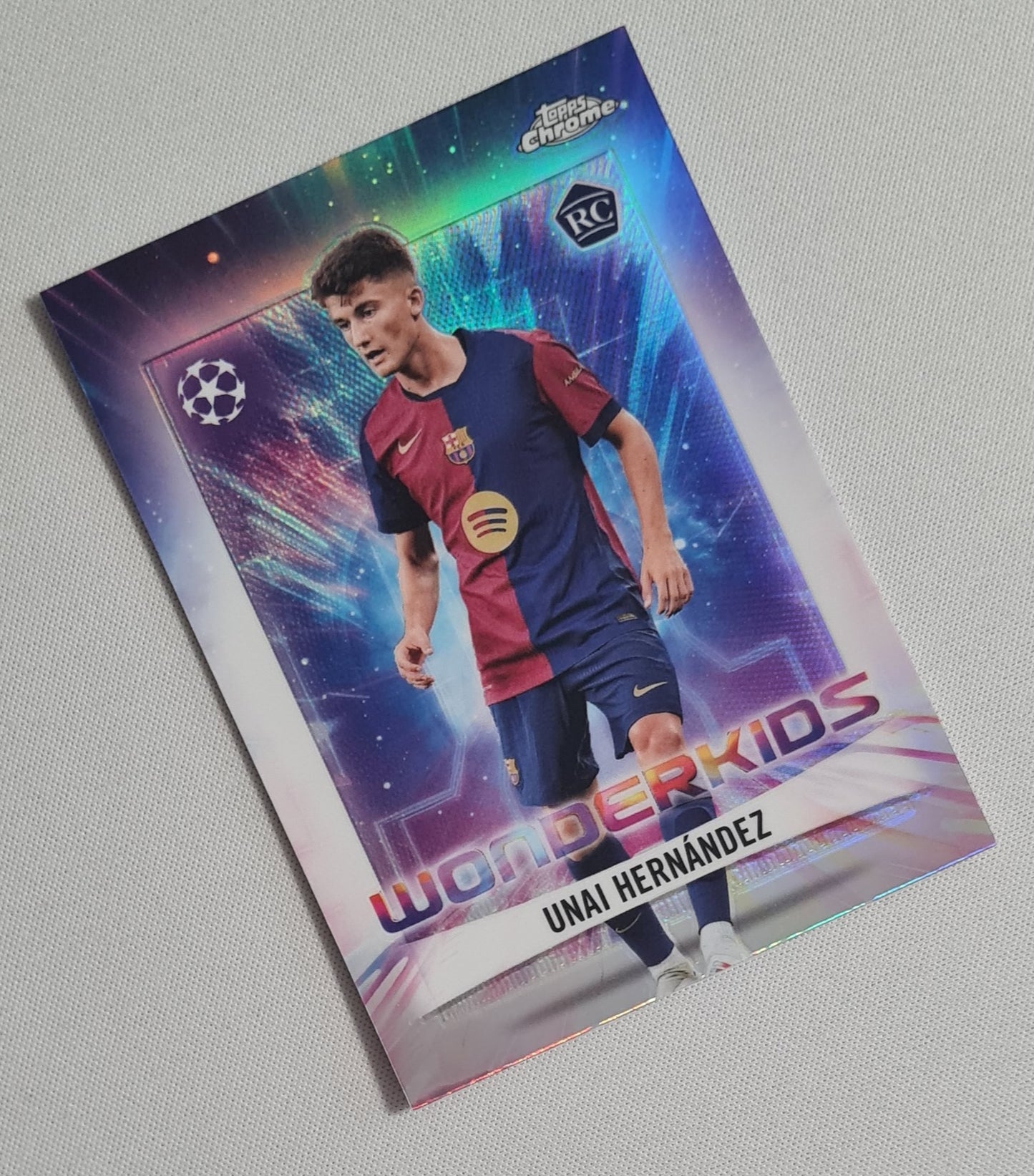 Unai Hernandez - 2025 Topps Chrome Wonderkids (RC) FC Barcelona (CL) #WK-10