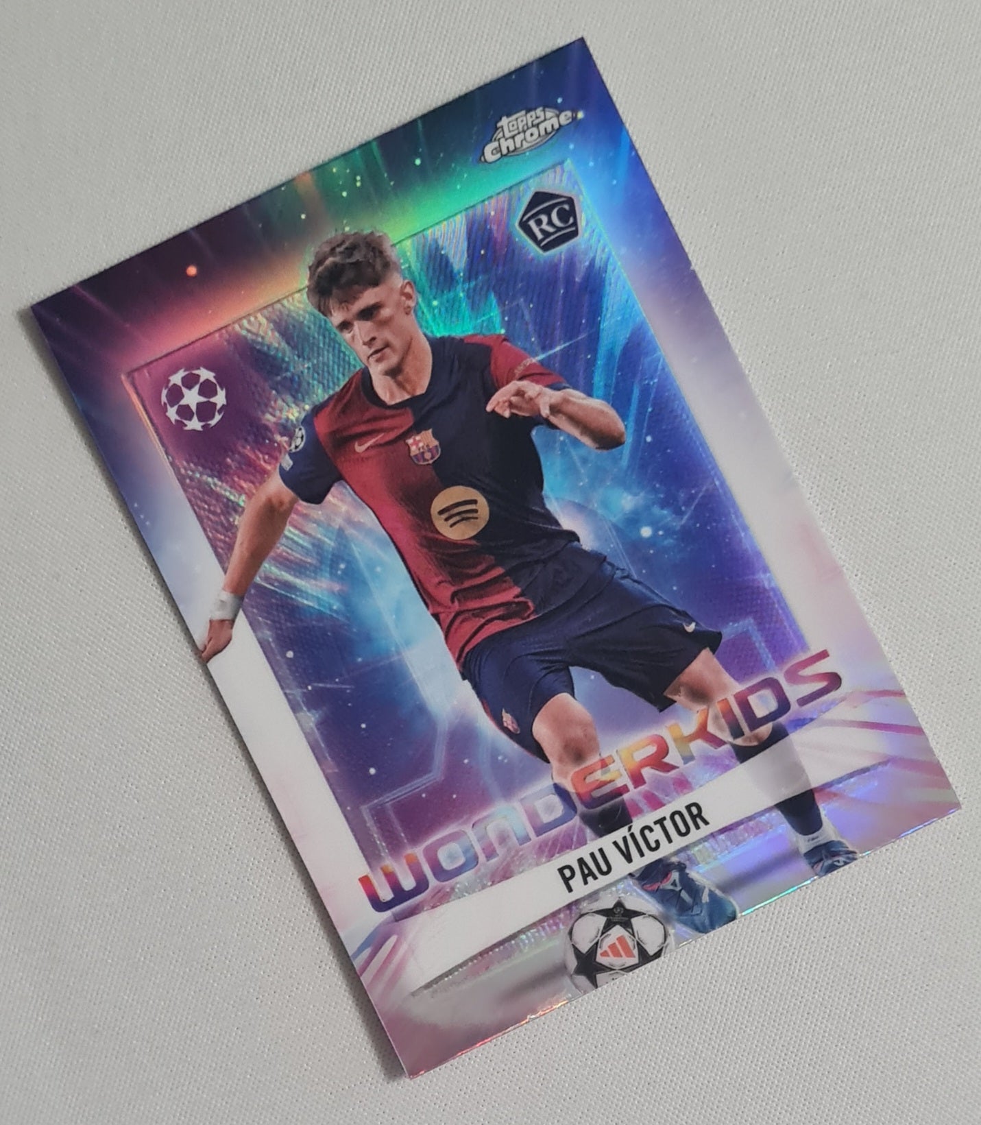 Pau Victor - 2025 Topps Chrome Wonderkids (RC) FC Barcelona (CL) #WK-6