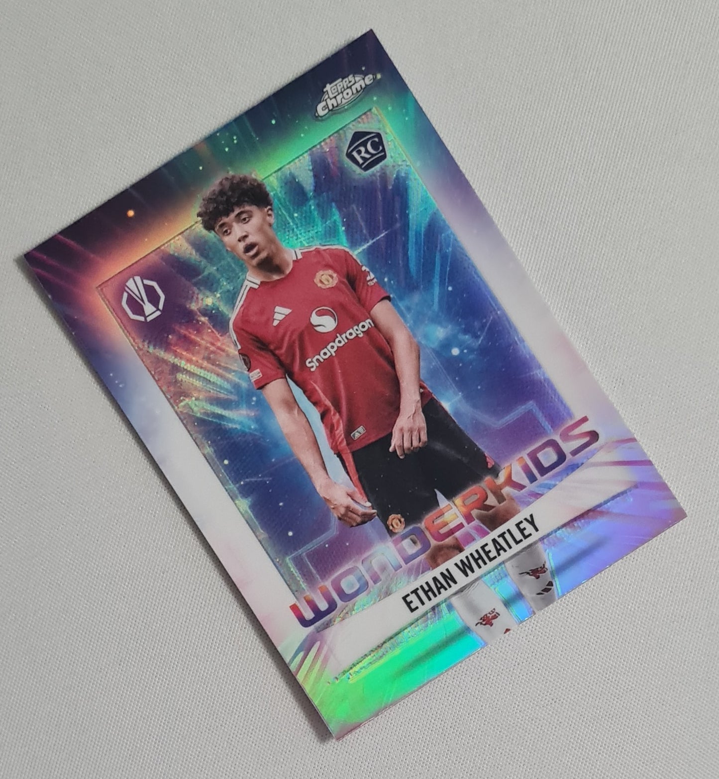 Ethan Wheatley - 2025 Topps Chrome Wonderkids (RC) Manchester United (EL) #WK-12