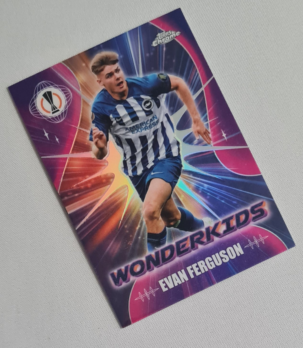 Evan Ferguson - 2024 Topps Chrome Wonderkids Brighton & Hove Albion FC (EL) #WK-4