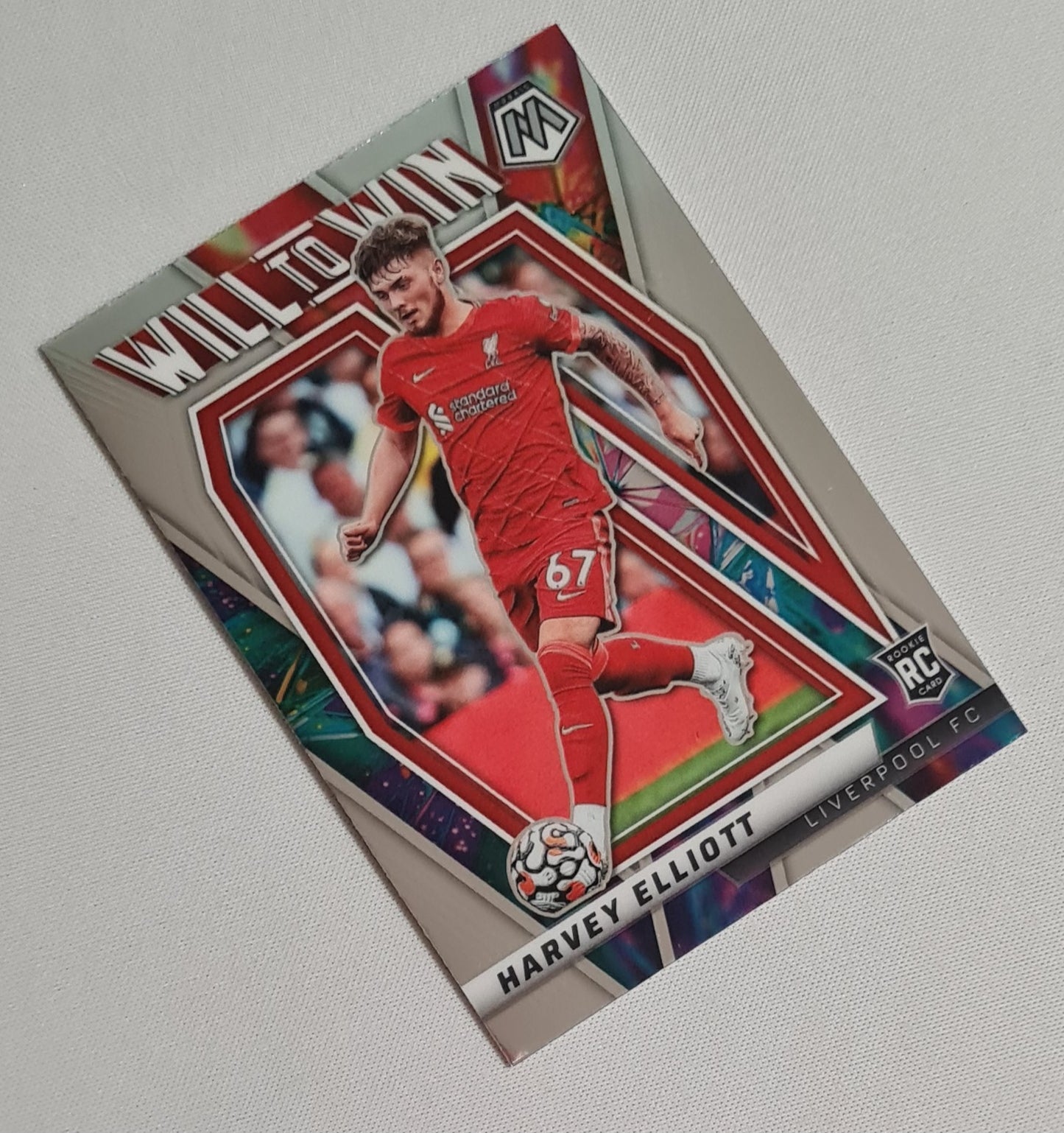 Harvey Elliott - 2021/22 Panini Mosaic Premier League Soccer Liverpool - Will to Win - #31