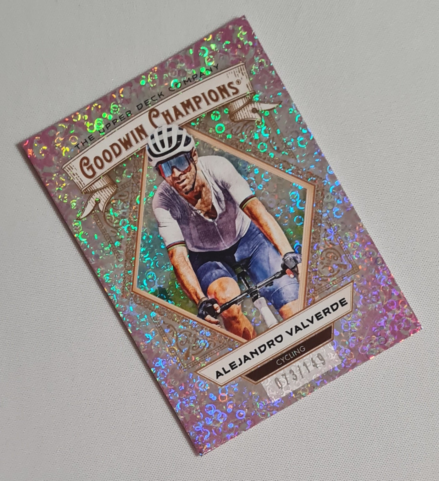 Alejandro Valverde - 2025 UpperDeck Goodwin Champions - Cycling - #17 Pink Confetti