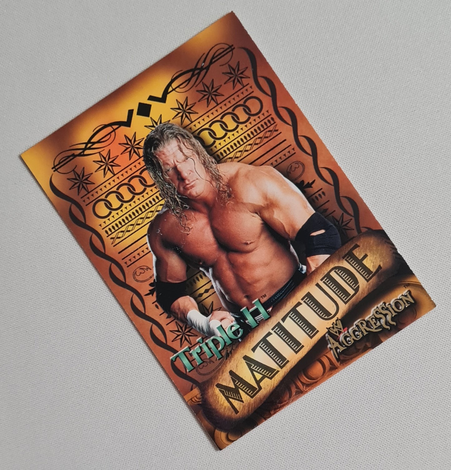 Triple H - 2003 Fleer WWE Wrestling - Matitude - Aggression #1 of 10 set number