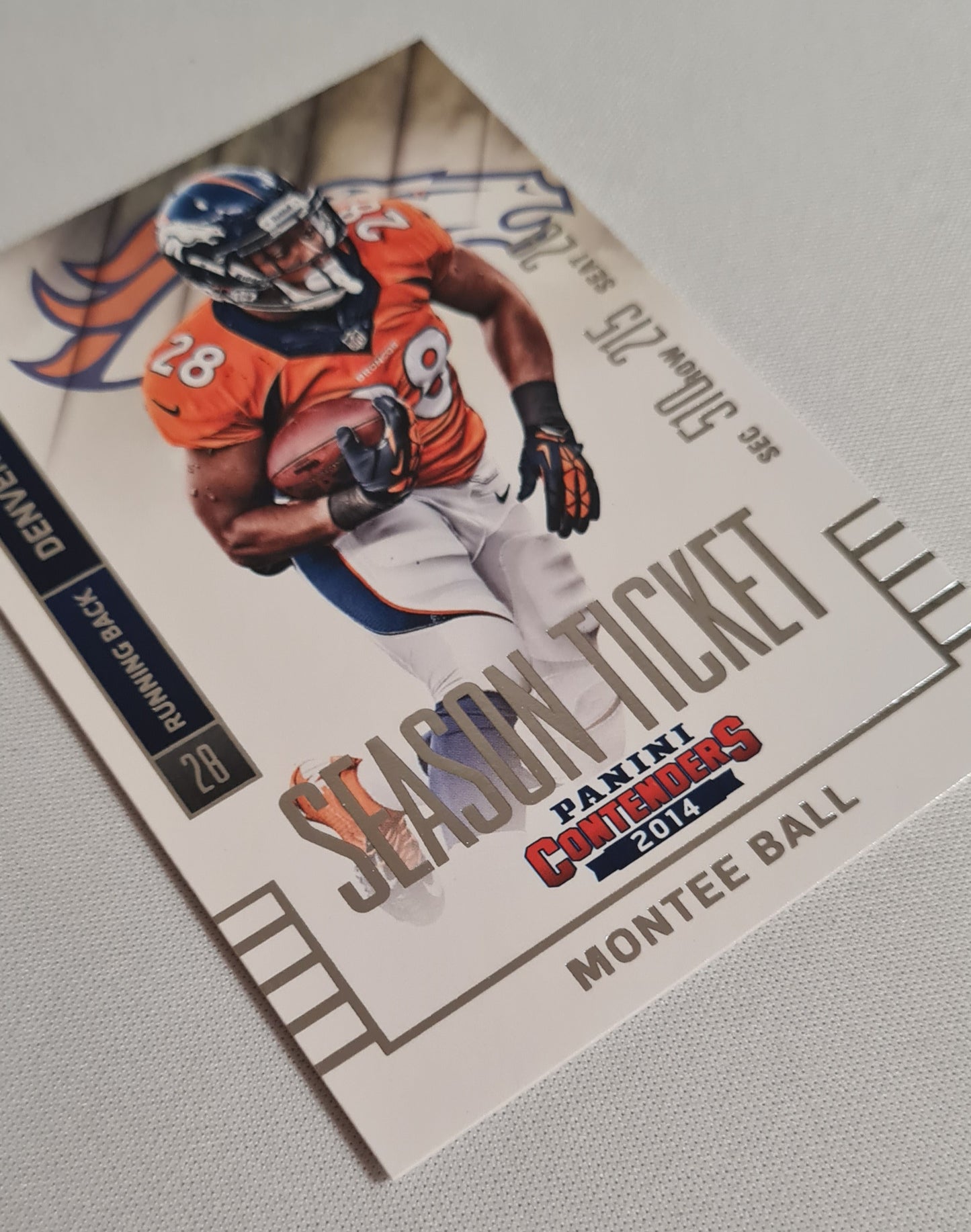 Montee Ball - 2014 Panini Contenders Football NFL Denver Broncos Season Ticket #14