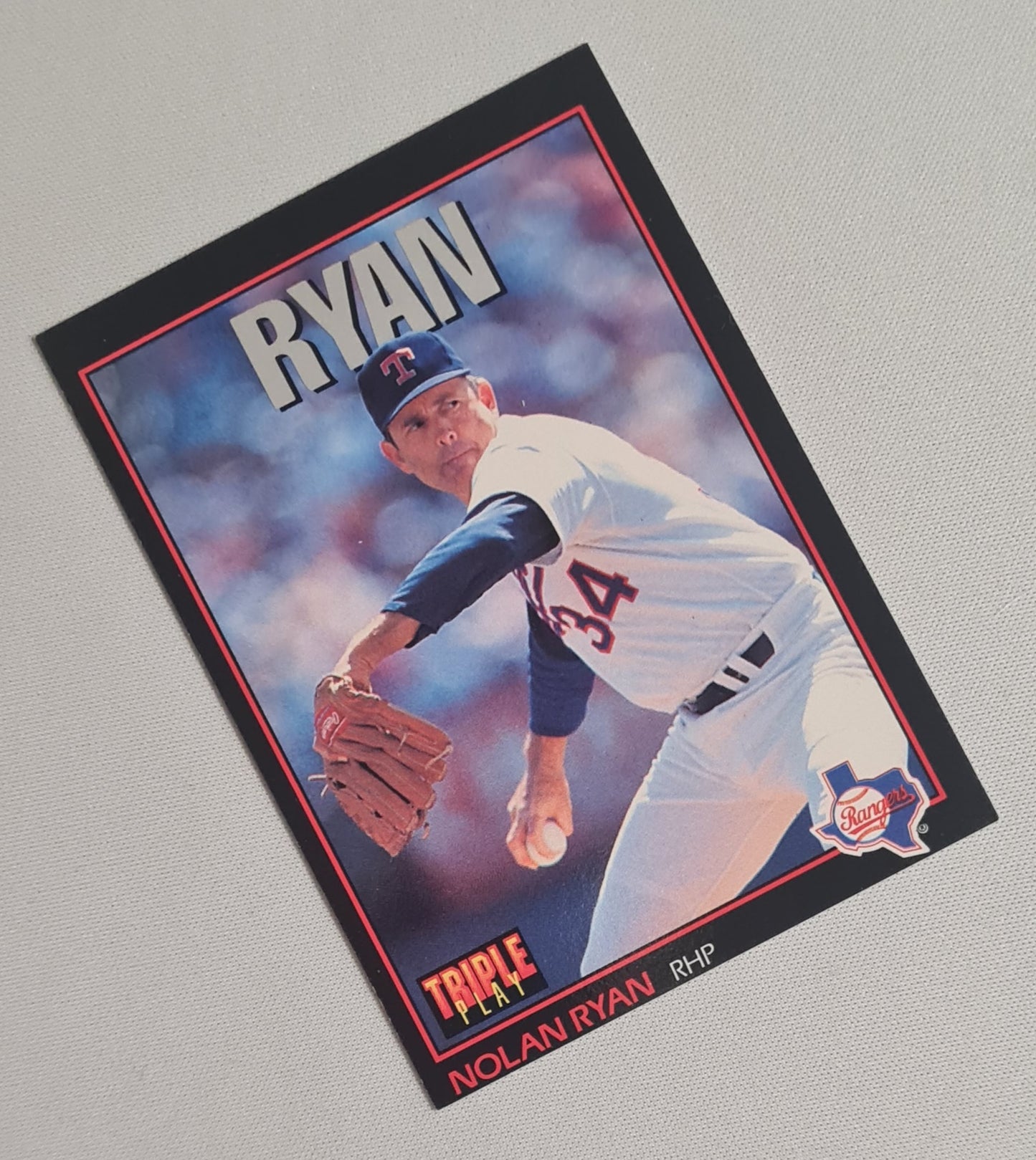 Nolan Ryan - 1993 Leaf MLB Baseball Triple Play Texas Rangers #96