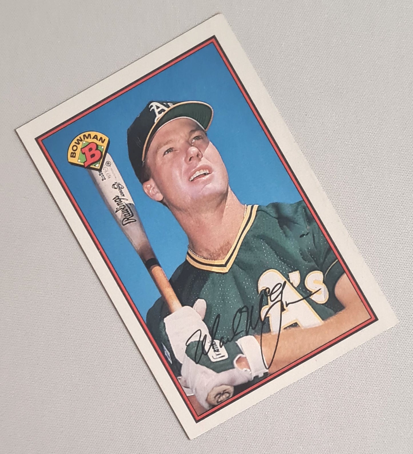 Mark McGwire - 1969 Bowman "Gum" Card MLB Baseball Oakland Athletics #197