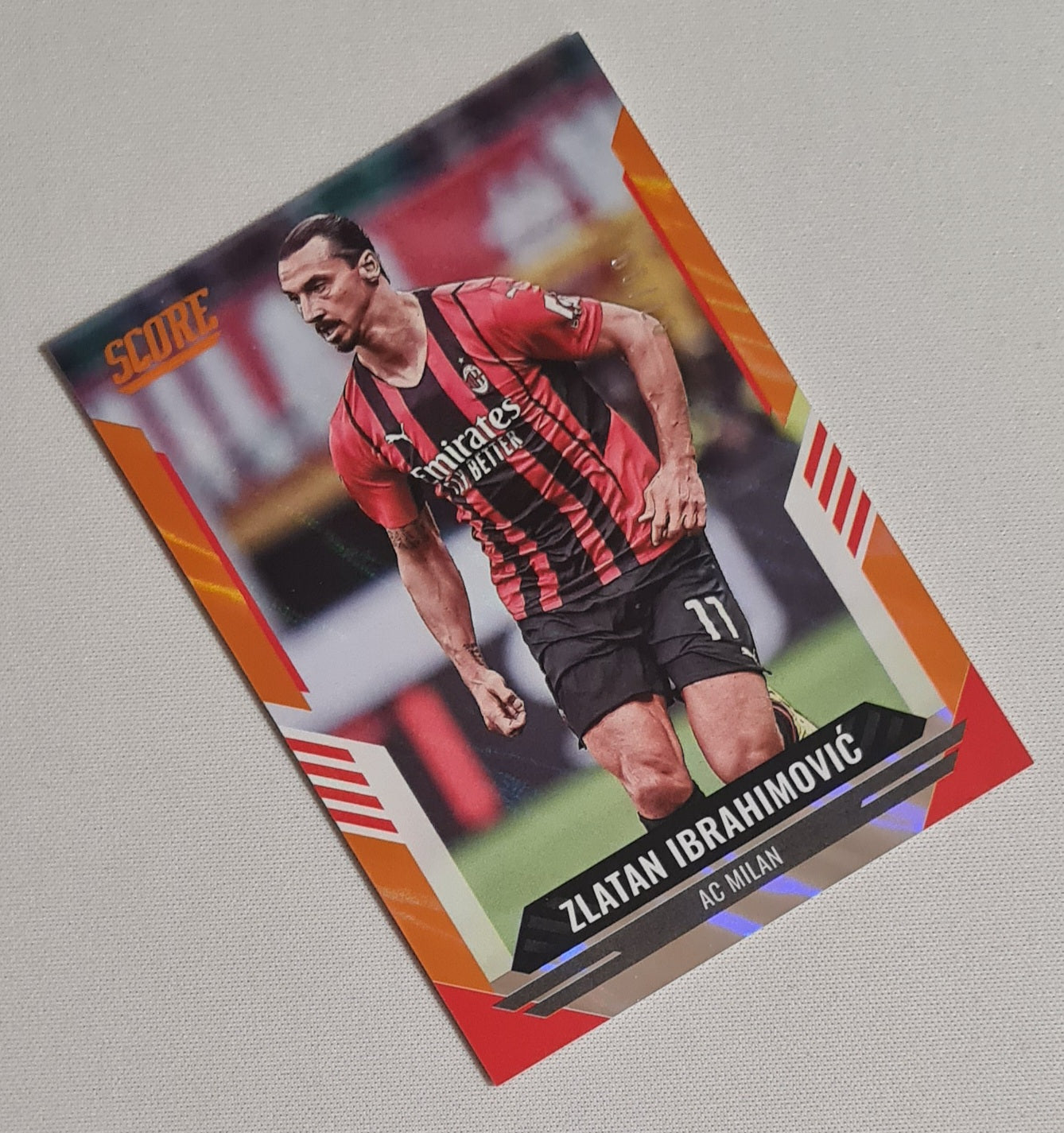 Zlatan Ibrahimovic - 2021/22 Panini Score FIFA Soccer AC Milan #104 Orange /99