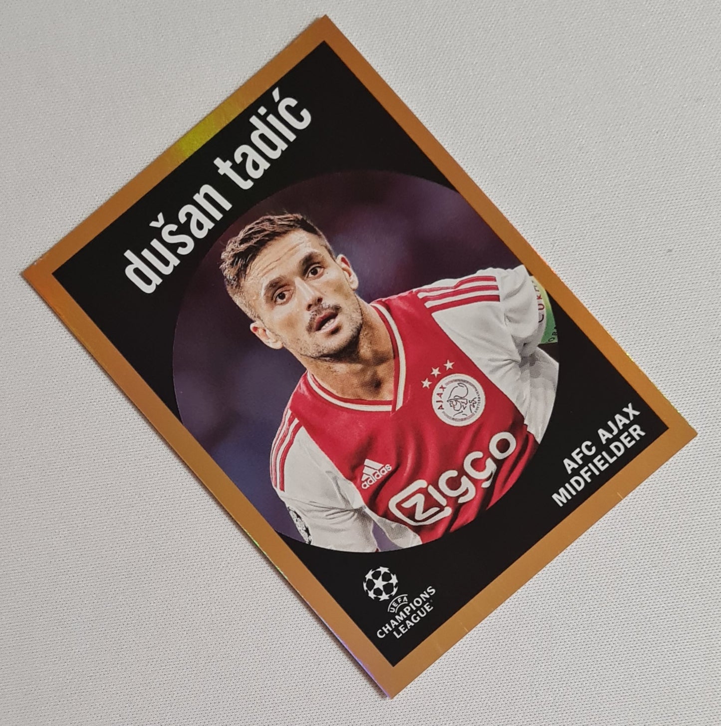 Dusan Tadic - 2023 Topps (CL) AFC Ajax #59-2 Gold Refractor /25