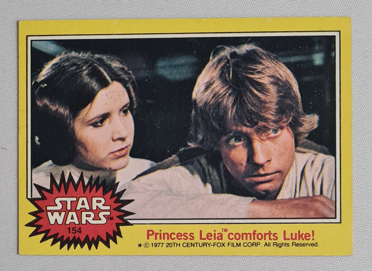 Star Wars - 1977 20th Century-Fox Film Corp. Princess Leia comforts Luke! #154