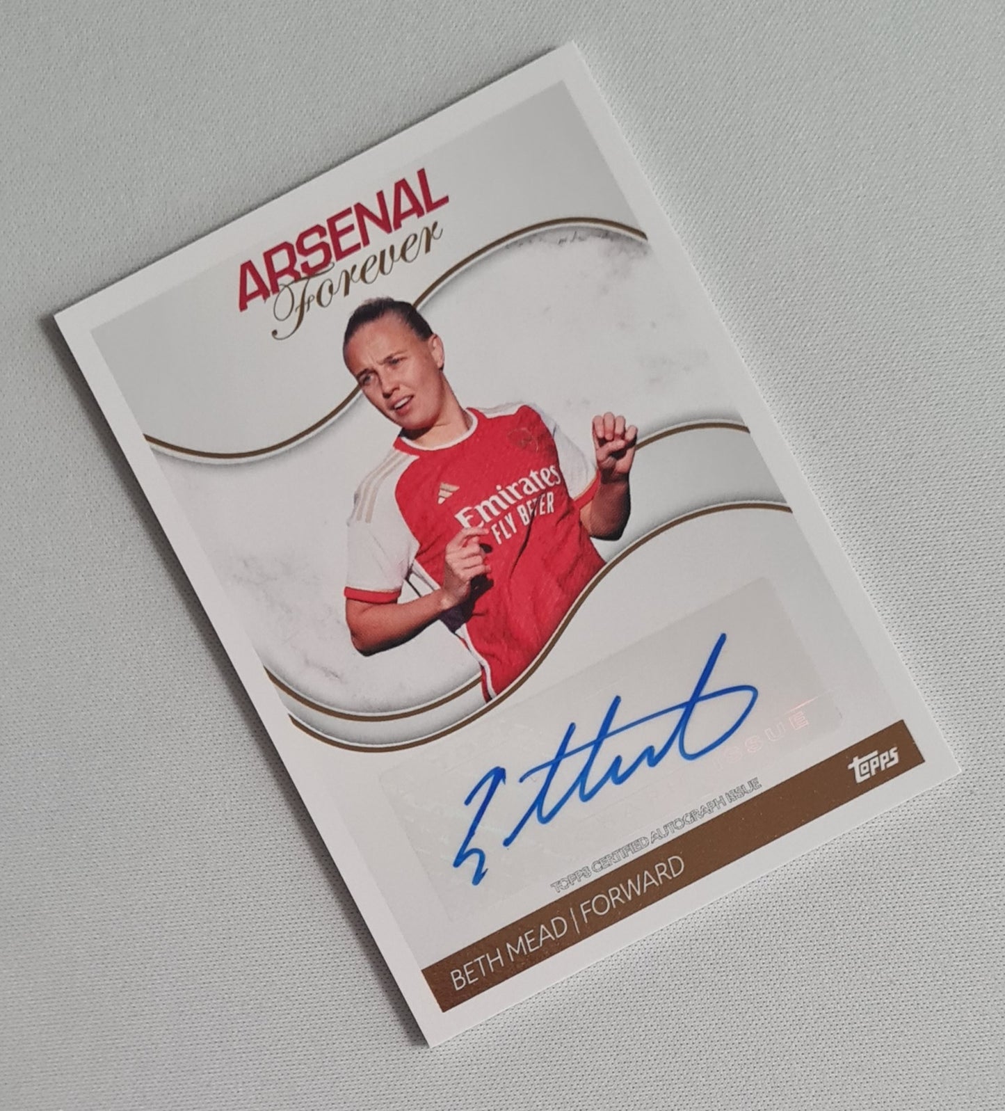 Beth Mead - 2024 Topps Certified Autograph Card Arsenal Forever #AW-BM /Autograph