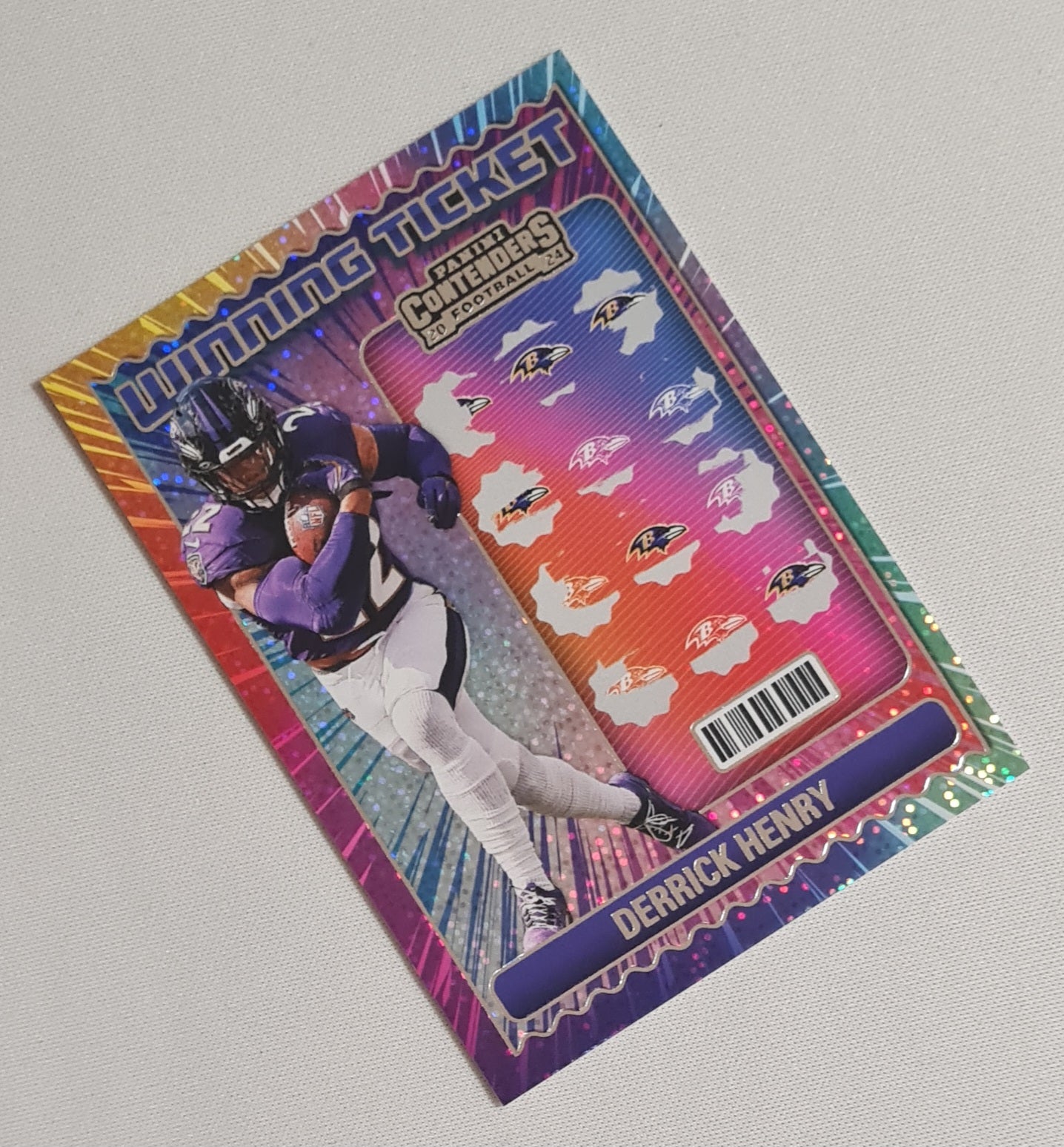 Derrick Henry - 2024 Panini Contenders Winning Ticket Football Baltimore Ravens #14