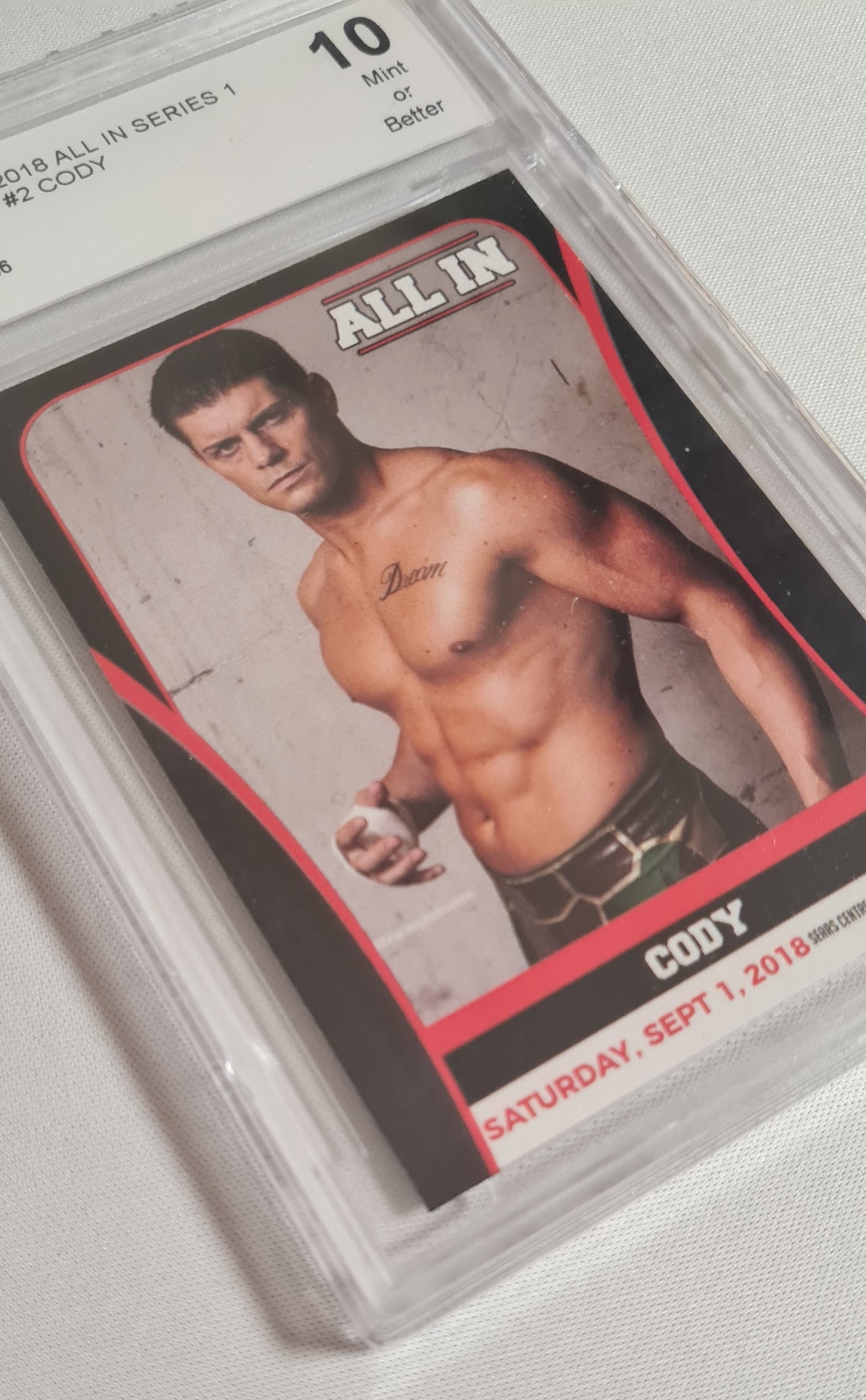 Cody Rhodes - 2018 All in Series 1 #2 BCCG 10 Mint