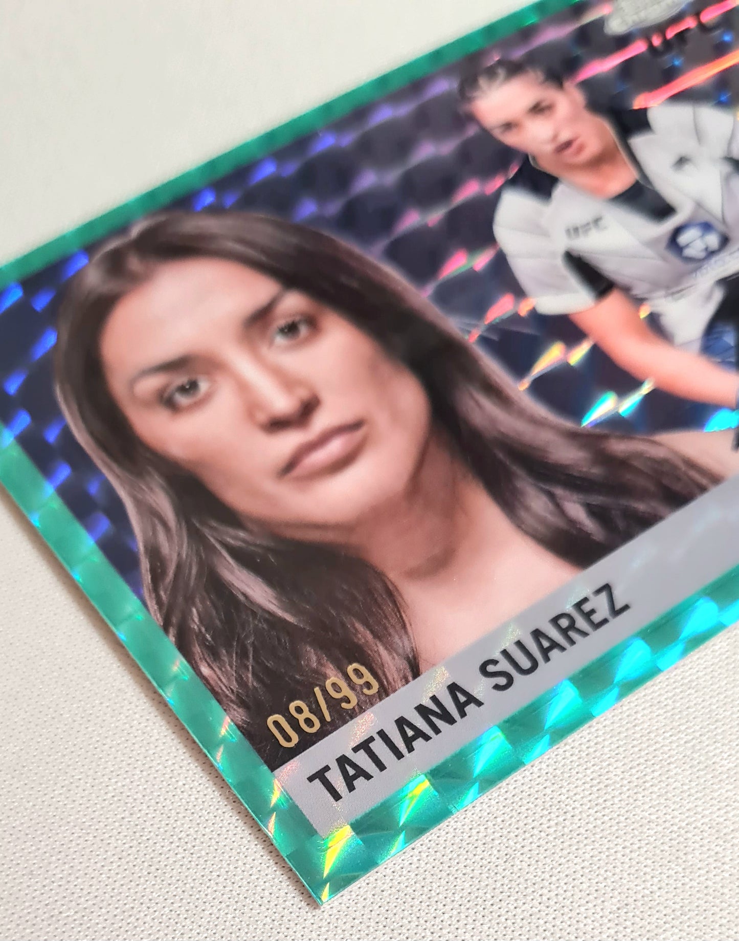 Titiana Suarez - 2025 Topps Chrome UFC Womens Fighter Strawweight #55T-3 Aqua Geometric /99