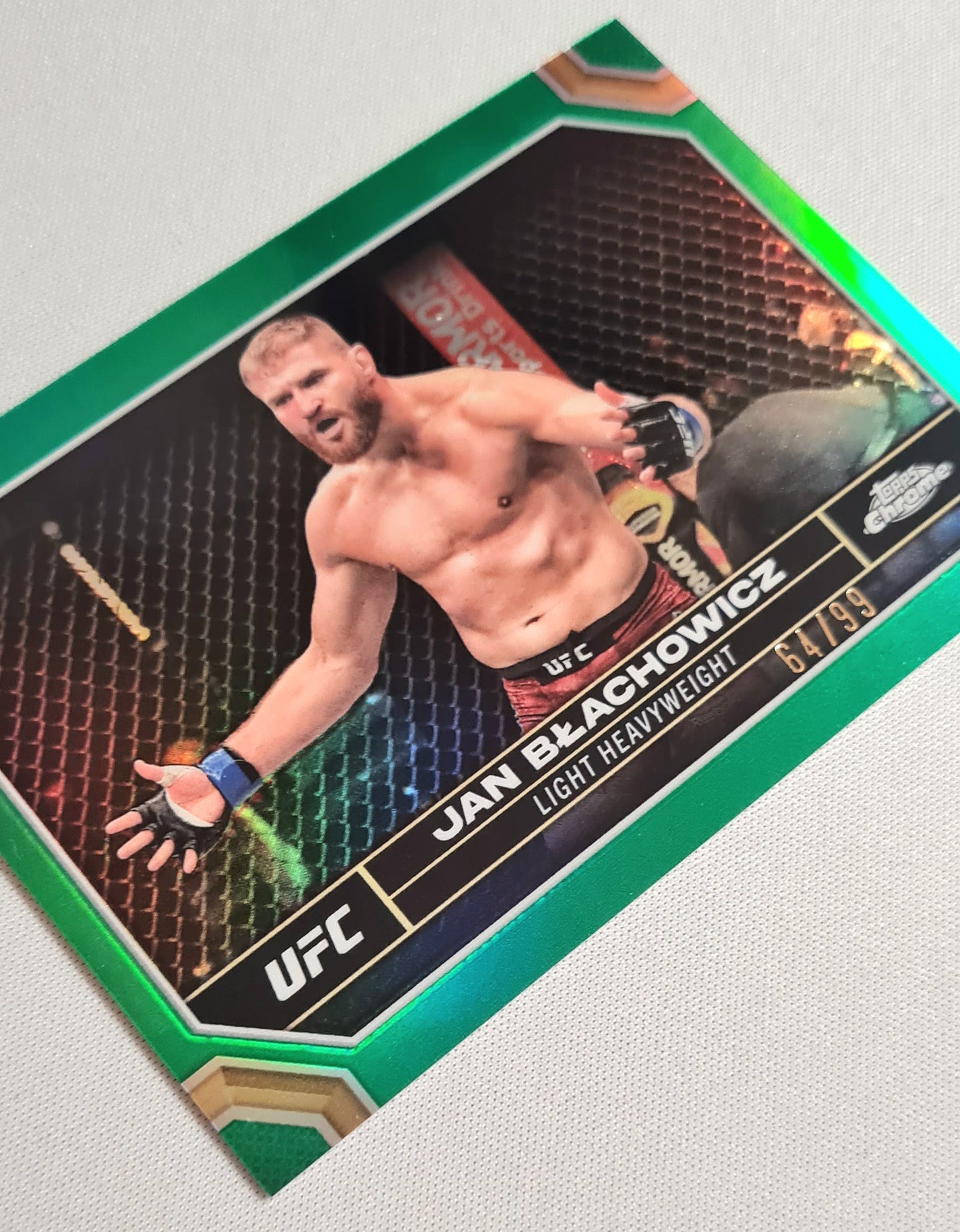 Jan Blachowicz - 2024 Topps Chrome UFC Fighter Light Heavyweight #91 Green refractor /99