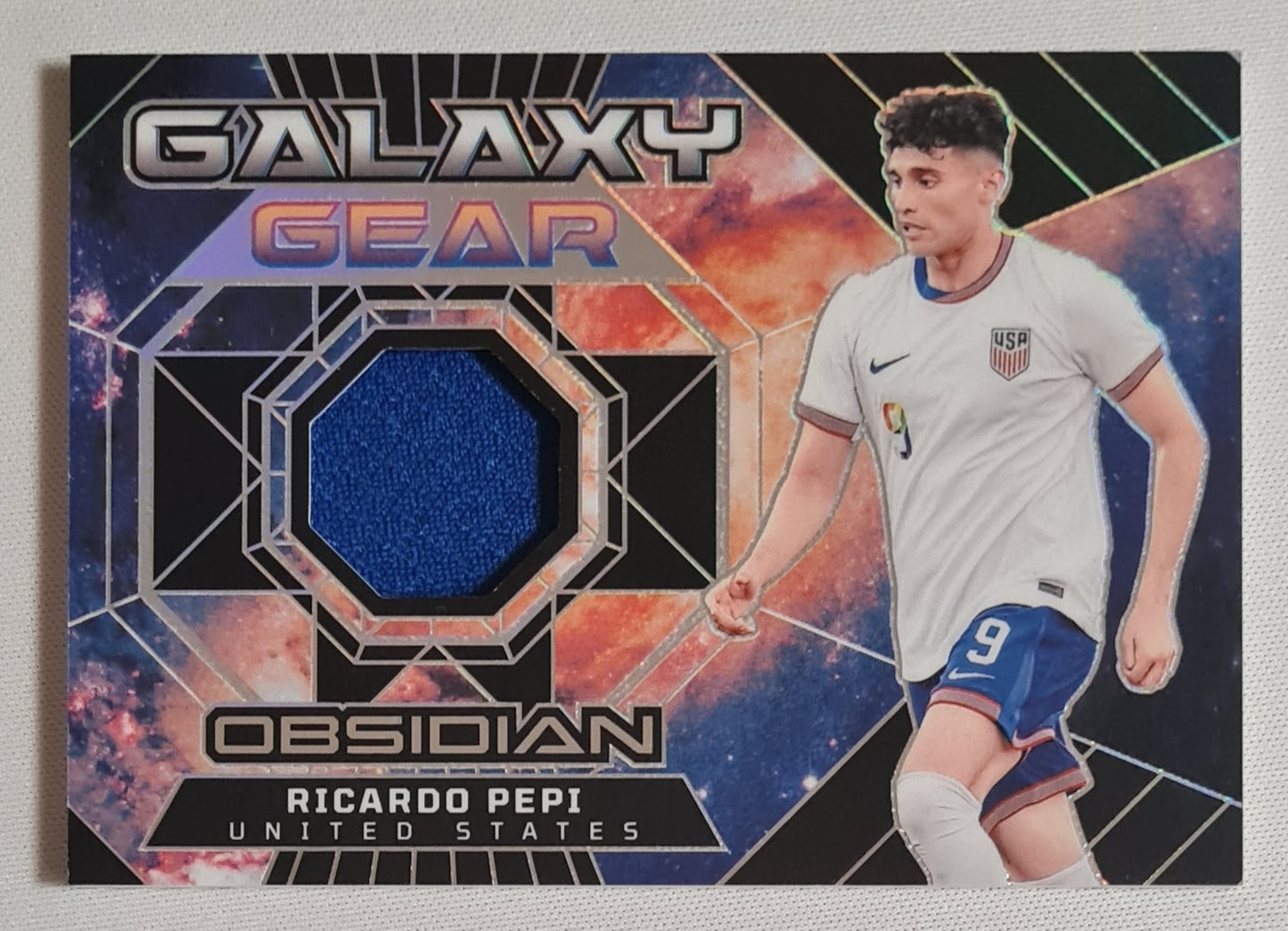 Ricardo Pepi - 2024/25 Panini Obsidian Soccer National Team USA Galaxy Gear #GG-RP /Patch /199