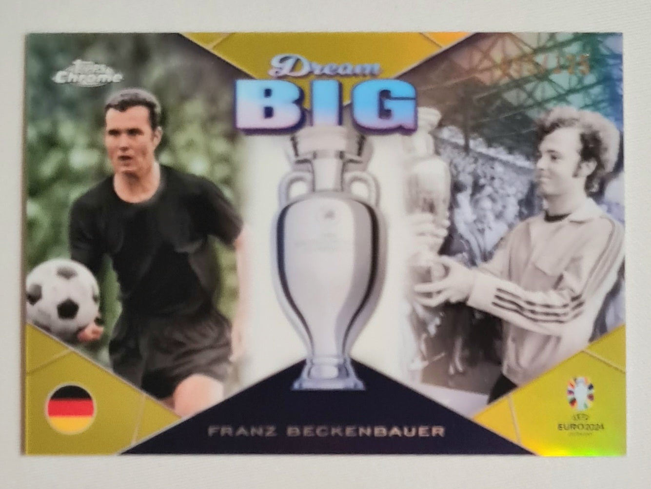 Franz Beckenbauer - 2024 Topps BIG Dreams National Team Germany Euro 2024 #DB-4 Yellow Refractor /125