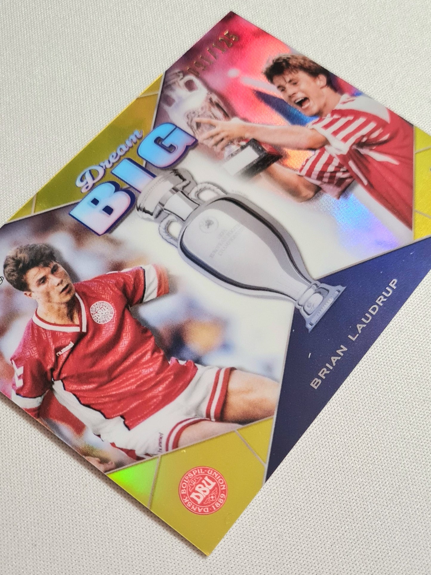 Brian Laudrup - 2024 Topps BIG Dreams National Team Denmark Euro 2024 #DB-2 Yellow Refractor /125